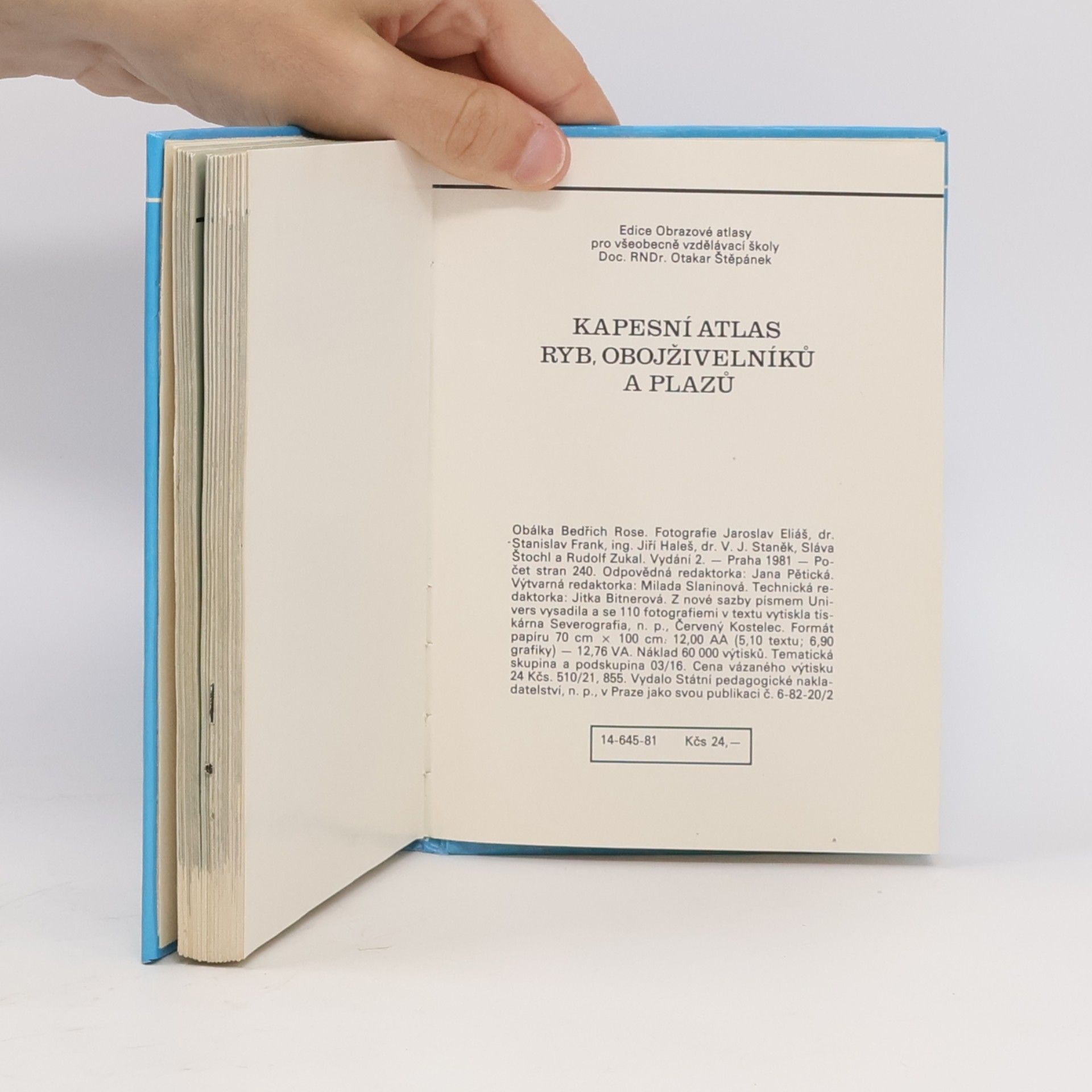 Otakar Štěpánek Kapesní atlas ryb, obojživelníků a plazů