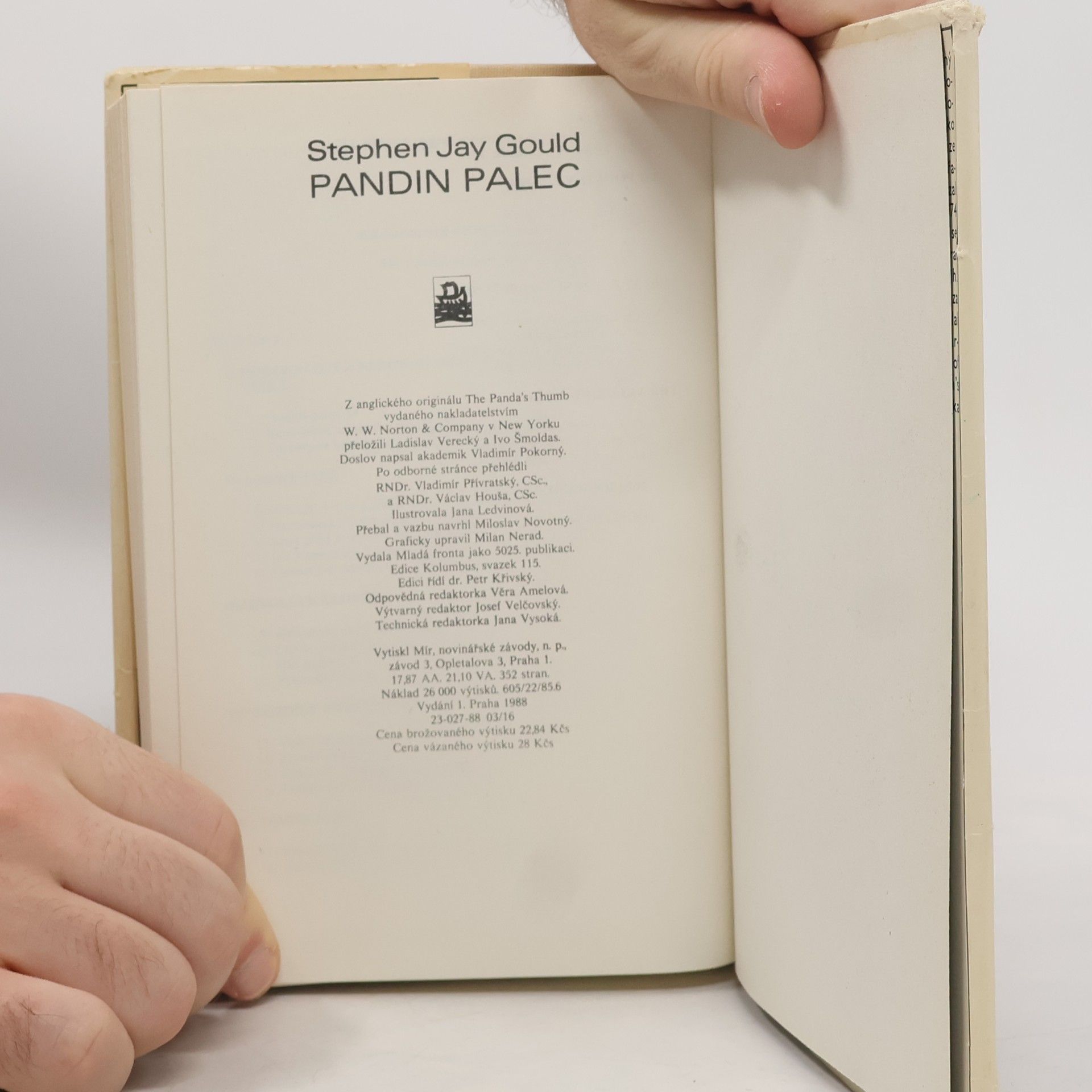 Stephen Jay Gould Pandin palec