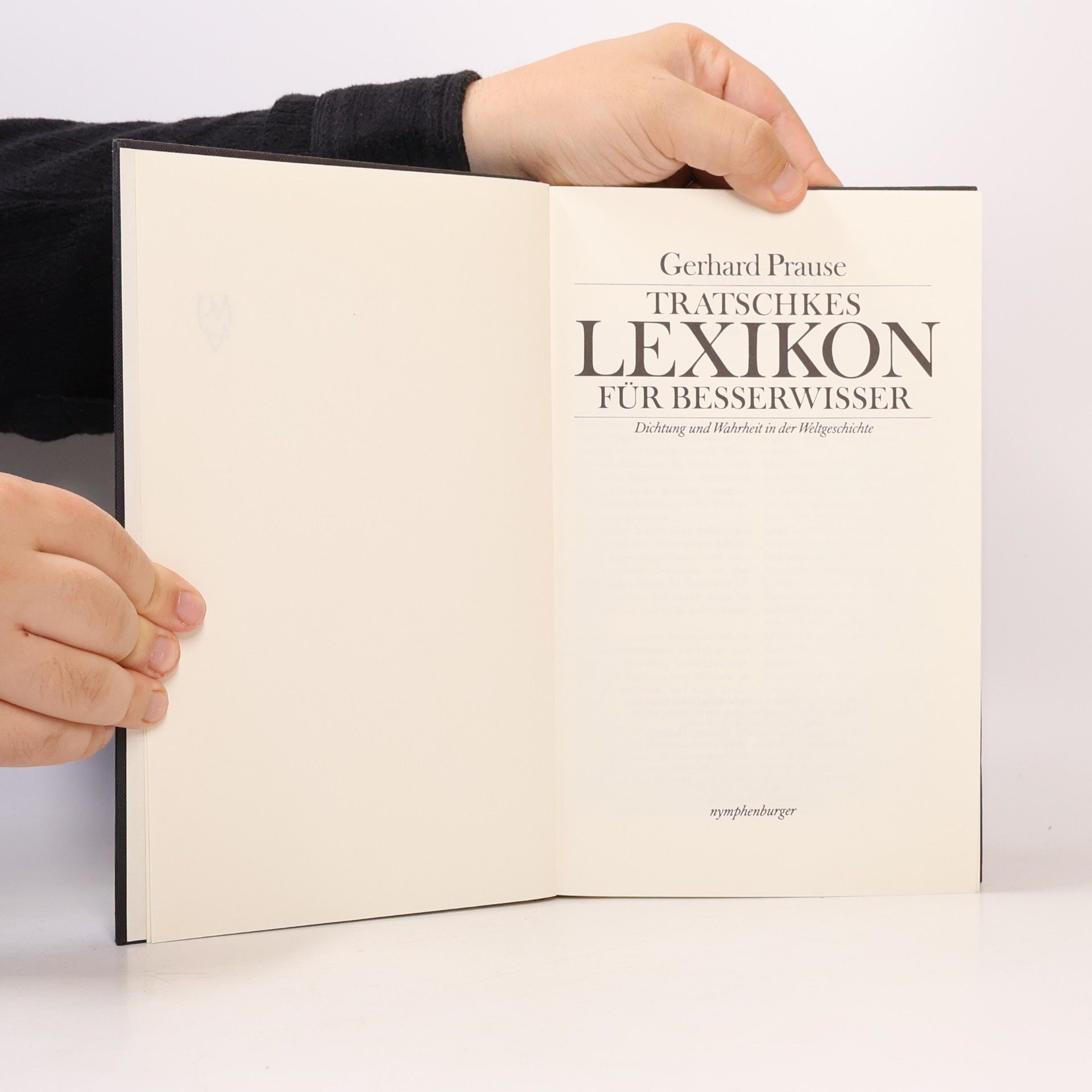 Gerhard Prause Tratschkes Lexikon für Besserwisser