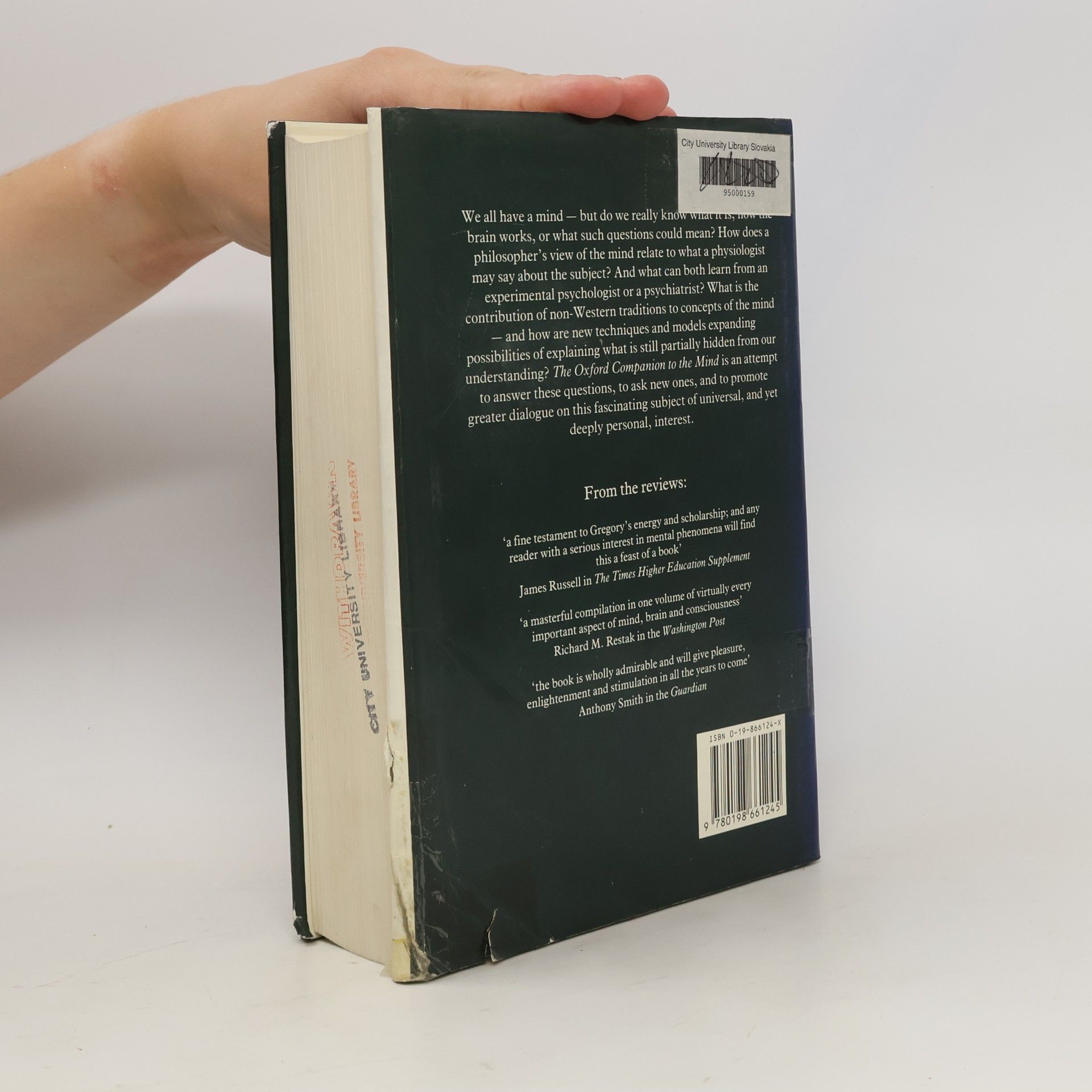 R. L. Richard Langton Gregory The Oxford companion to the mind