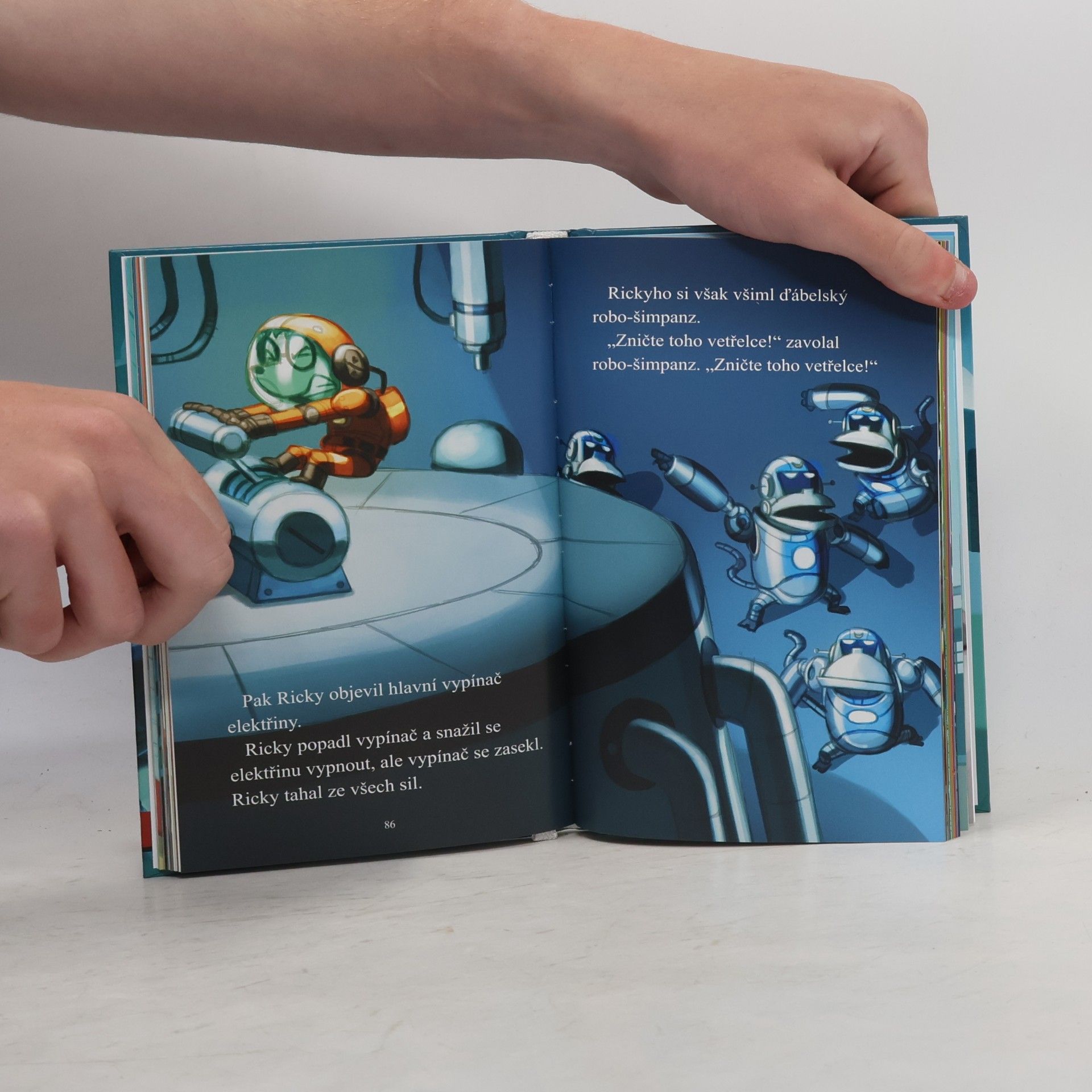 Dav Pilkey Nejmocnější robot Rickyho Ricotty vs. mechanické opice z Marsu