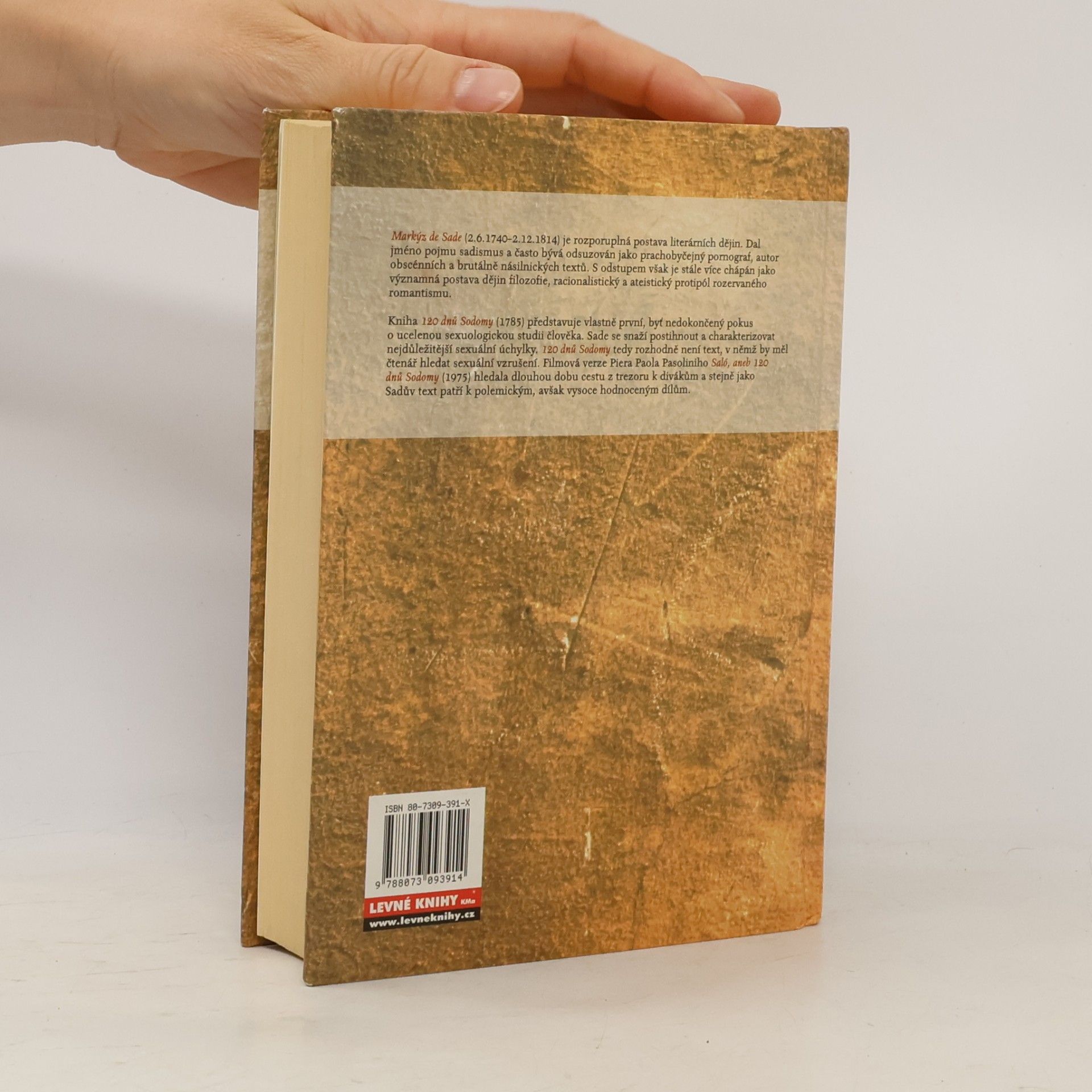 Donatien Alphonse François marquis de Sade 120 dnů Sodomy