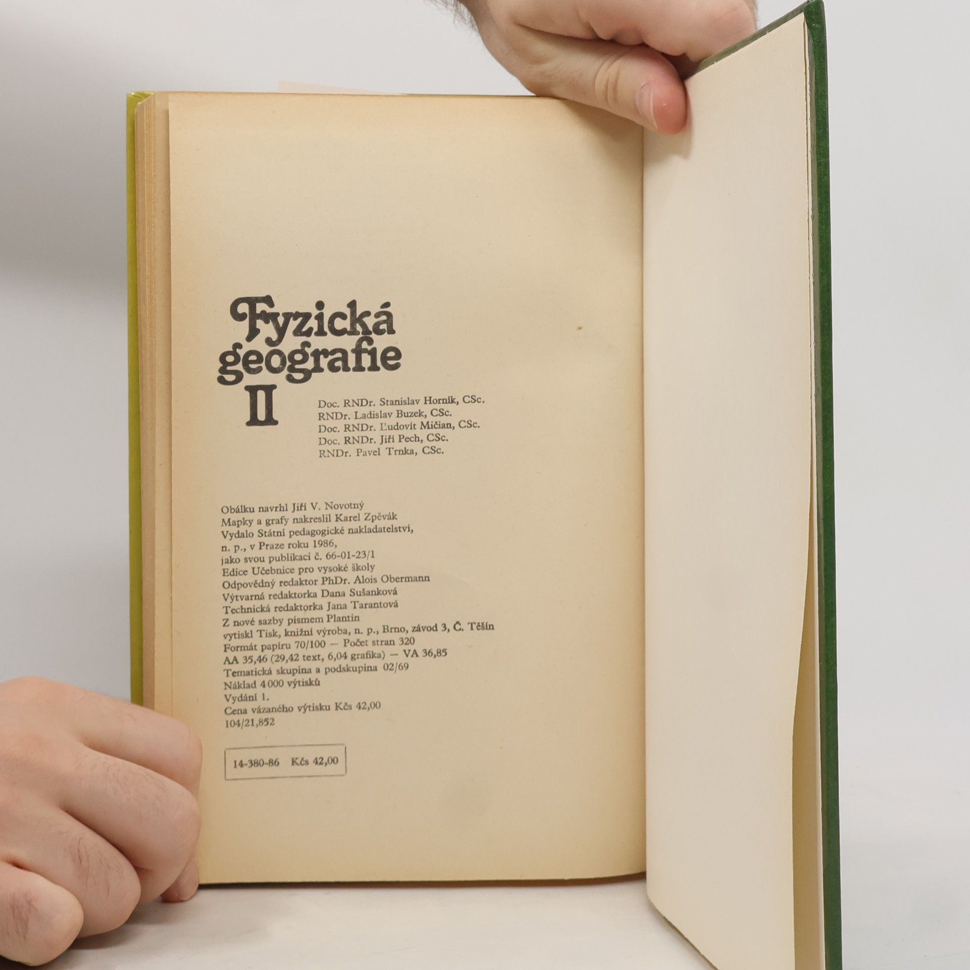 Stanislav Horník Fyzická geografie II.