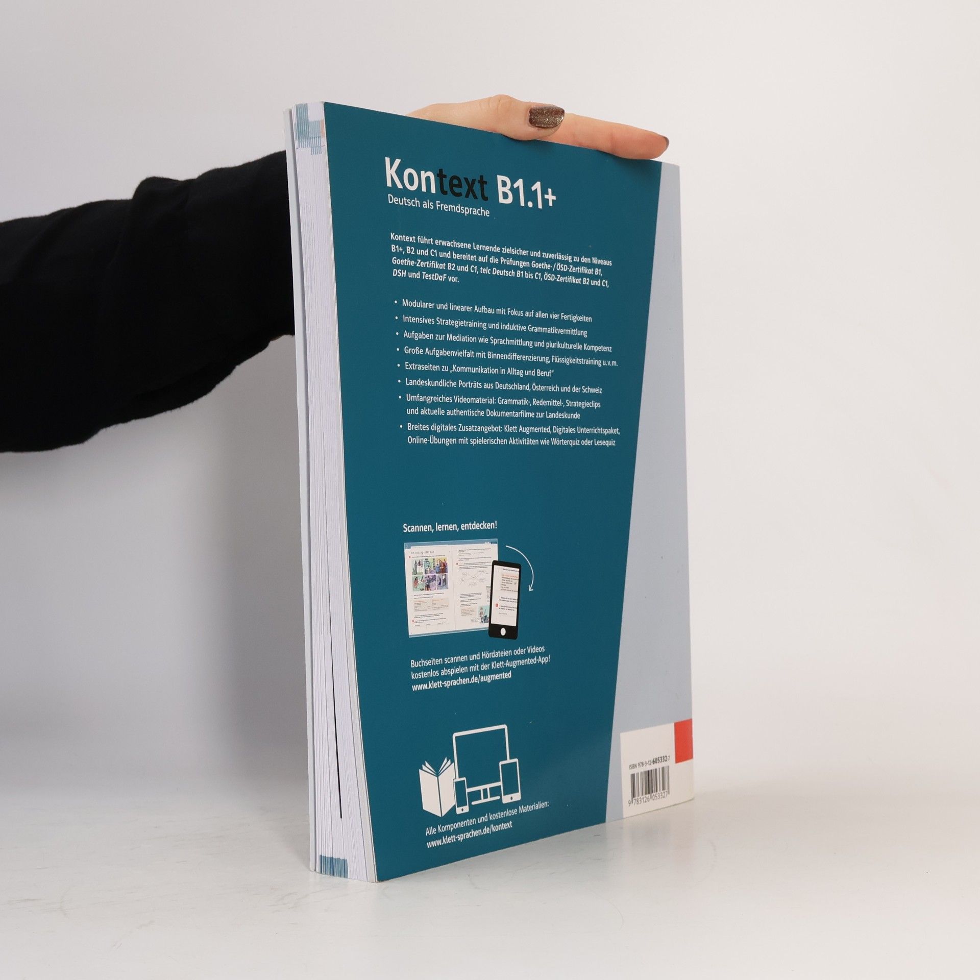 Ute Koithan Kontext B1.1+. Kurs- und Übungsbuch mit Audios und Videos