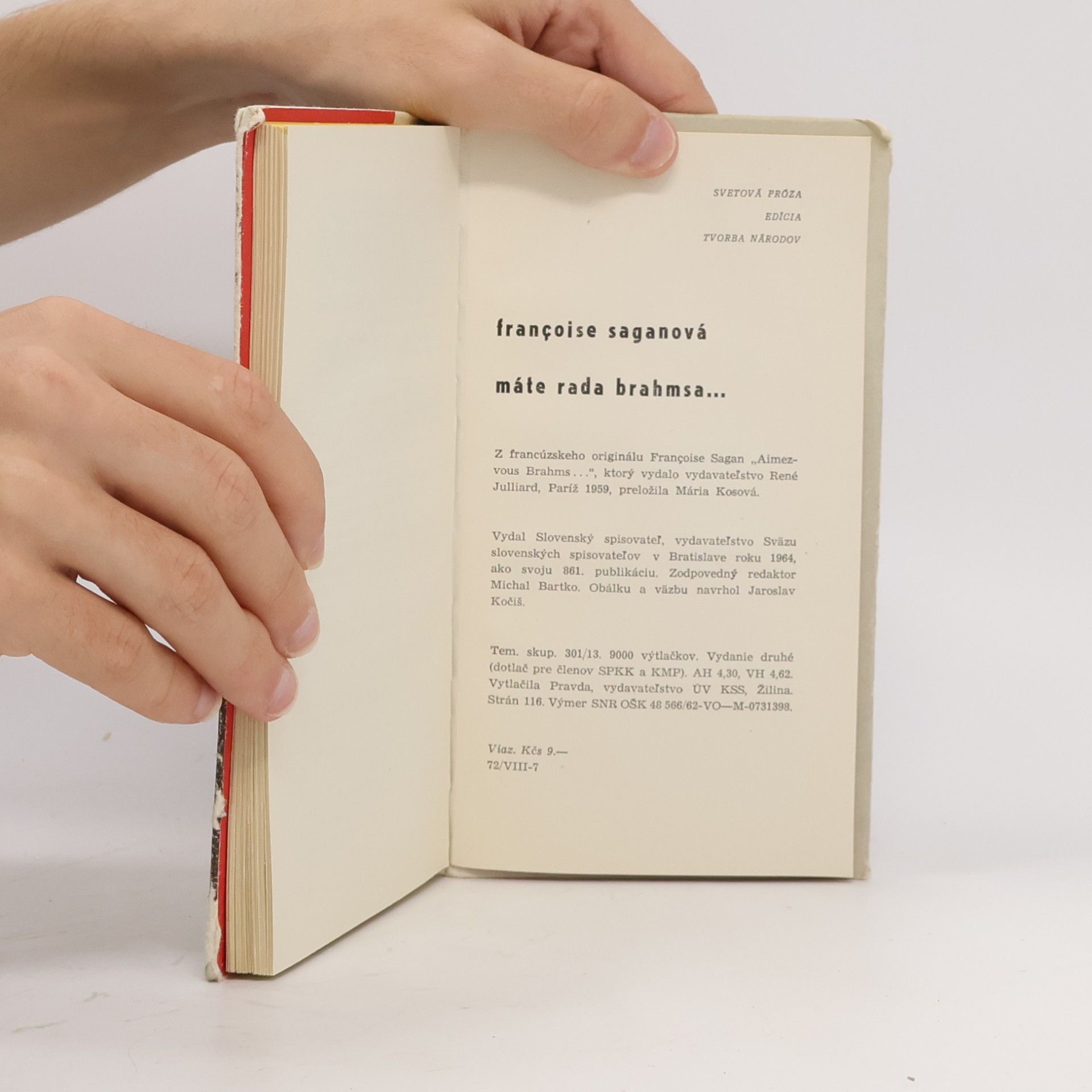 Françoise Sagan Máte rada Brahmsa...