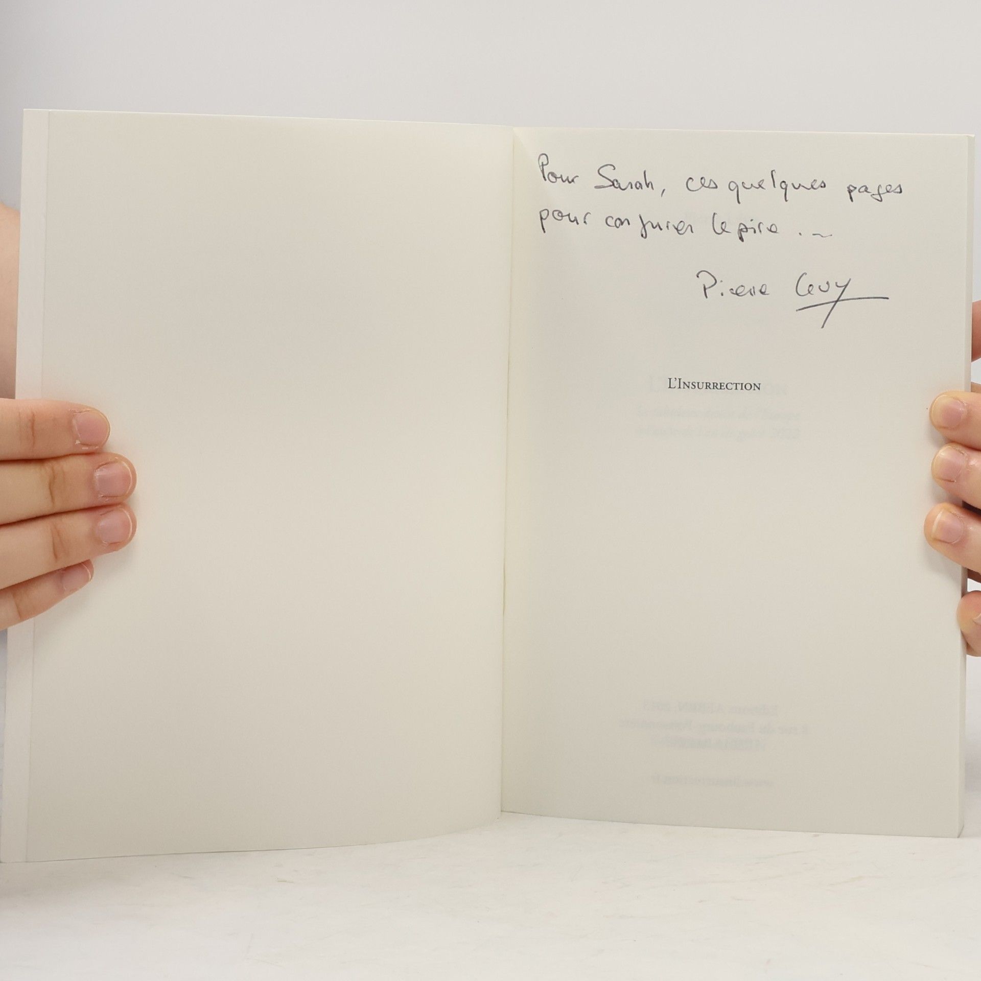 Pierre Lévy L'Insurrection: Le fabuleux destin de l'Europe à l'aube de l'an de grâce 2022 - Nouvelle édition