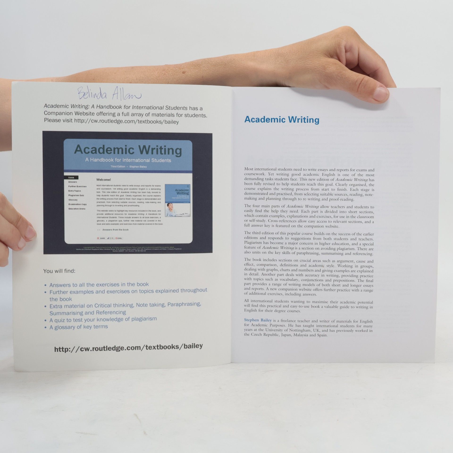 Stephen Bailey Academic Writing. A Handbook For International Students
