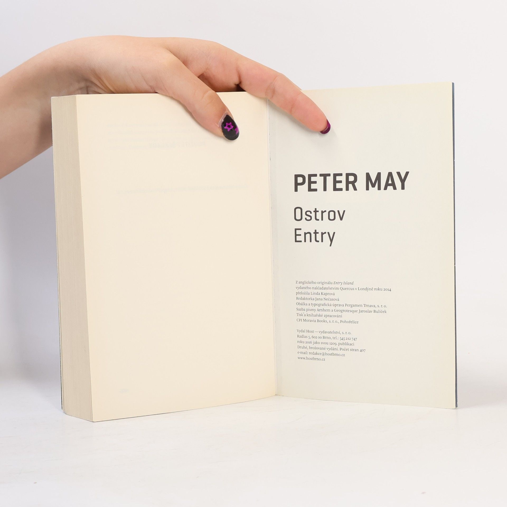 Peter May Ostrov Entry