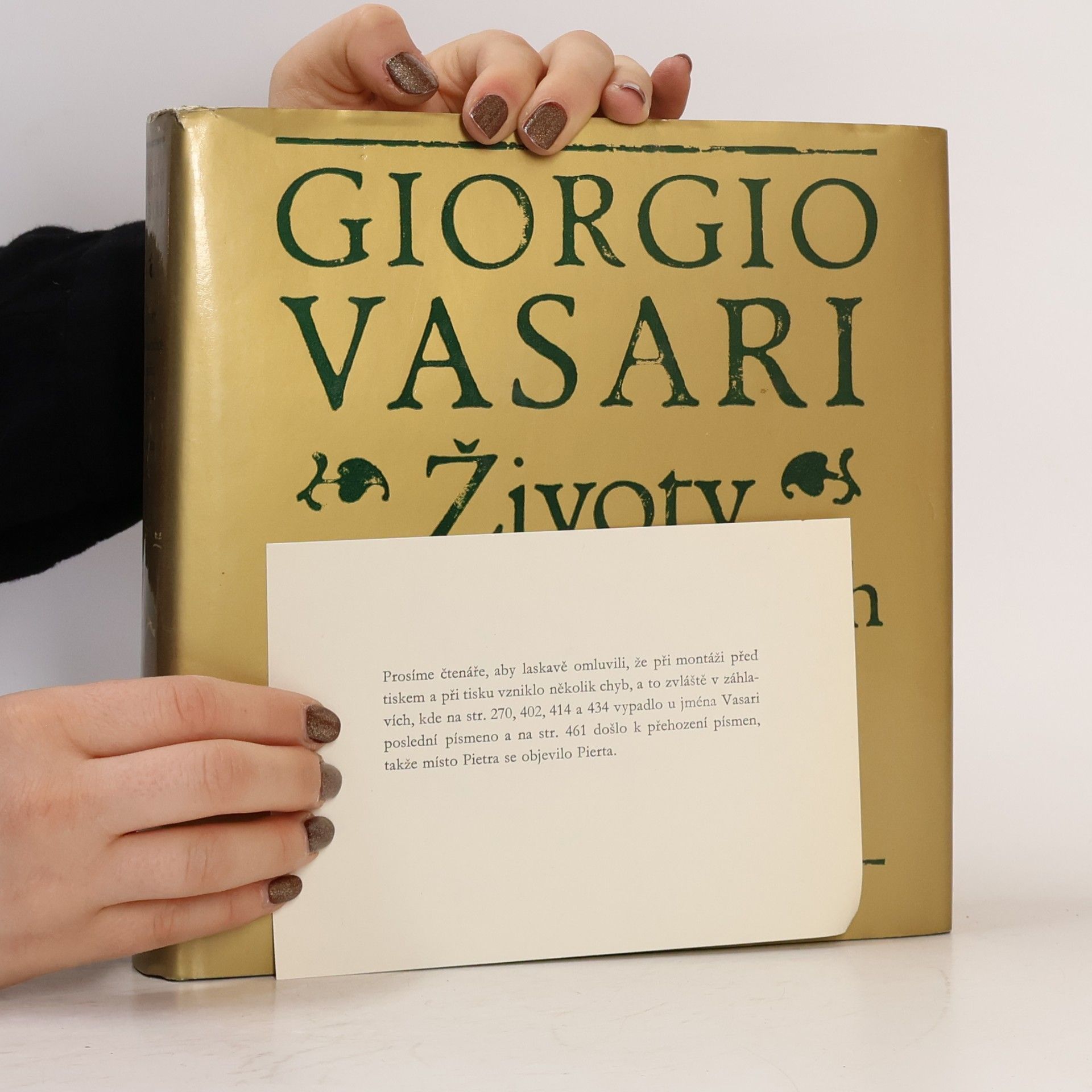 Giorgio Vasari Životy nejvýznačnějších malířů, sochařů a architektů I