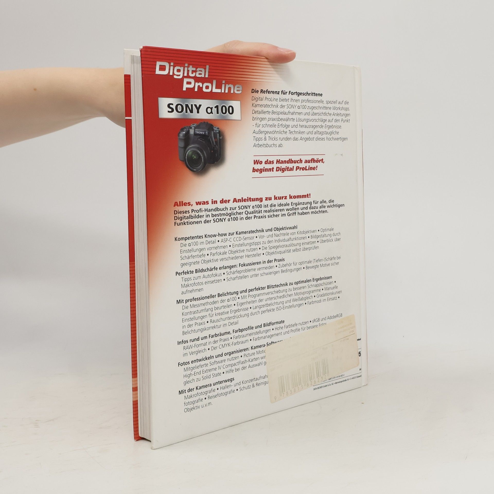 Frank Exner Das Profi-Handbuch zur Sony α100 [alpha 100]