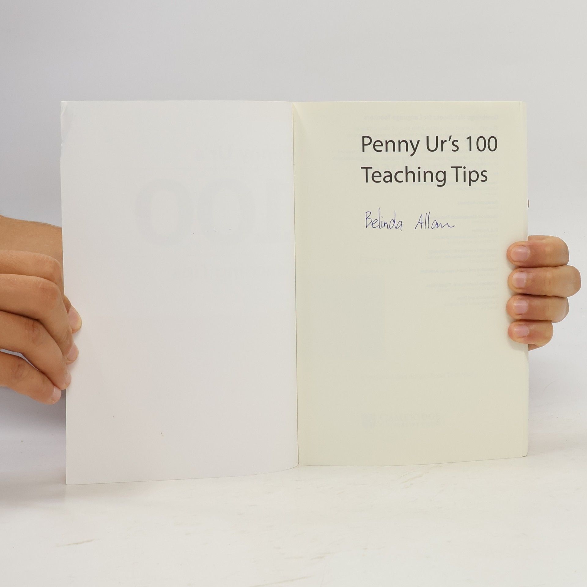 Penny Ur Penny Ur's 100 Teaching Tips