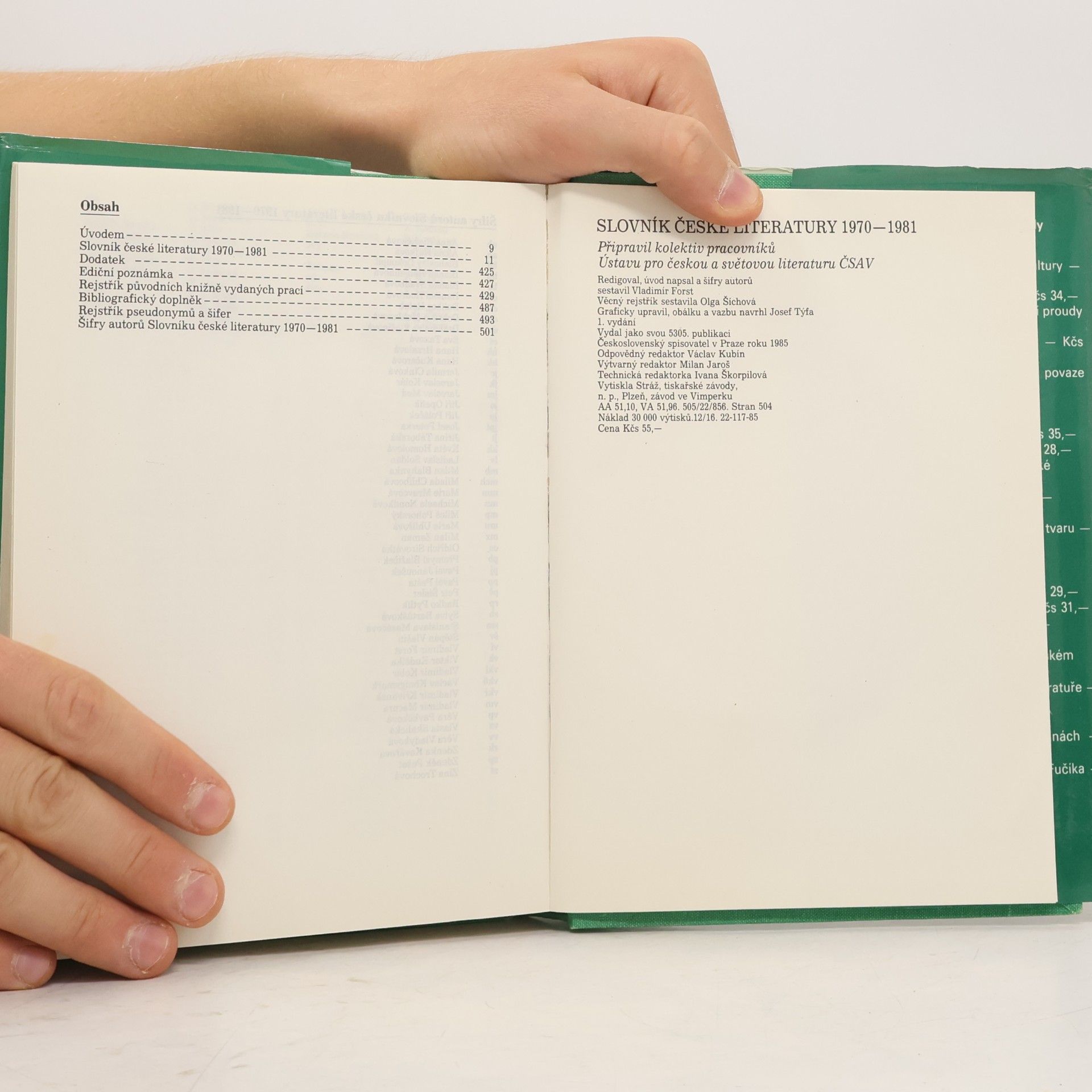 Vladimír Forst Slovník české literatury 1970-1981
