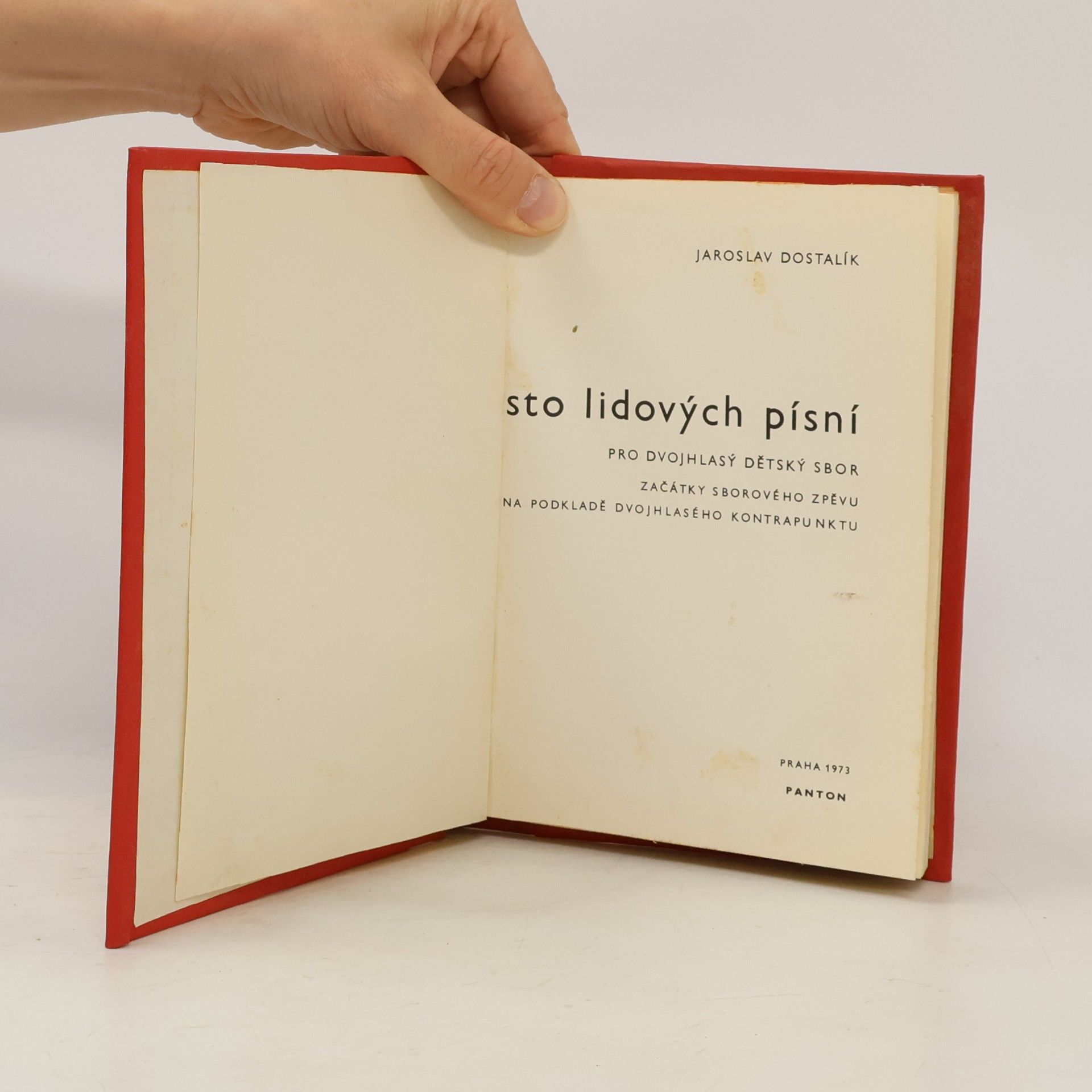 Jaroslav Dostalík Sto lidových písní