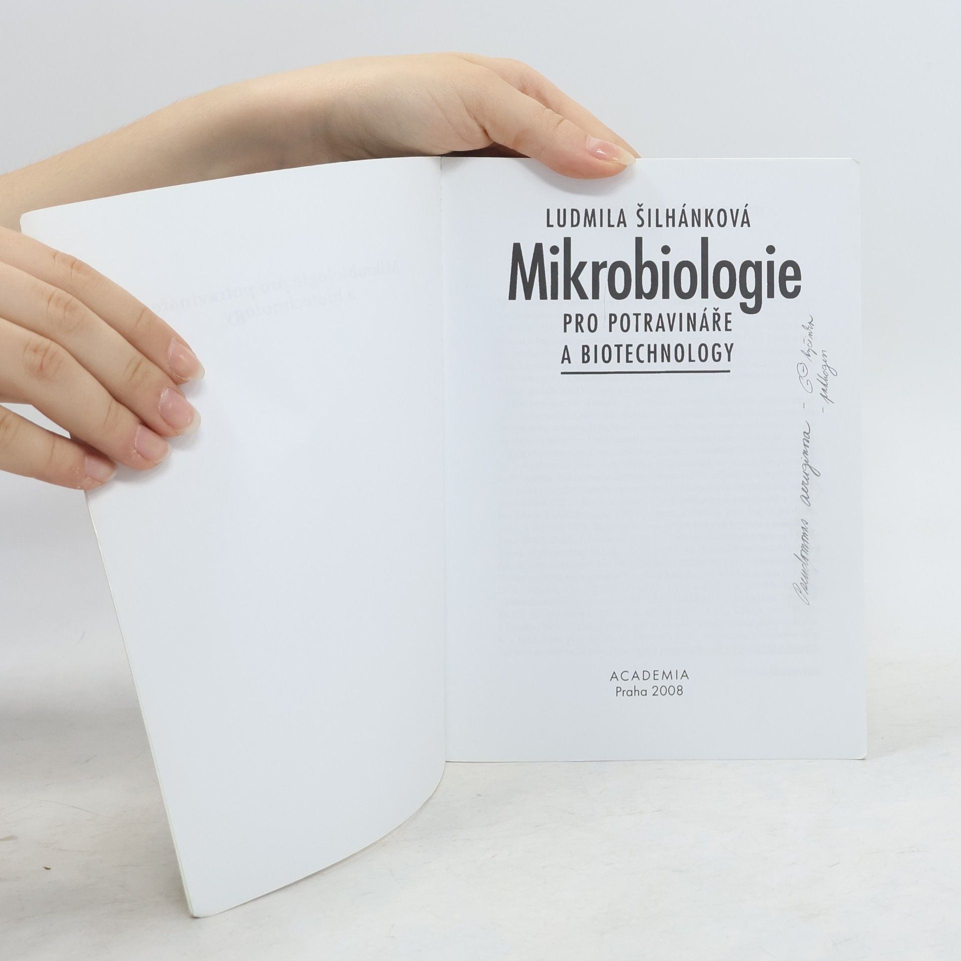 Ludmila Šilhánková Mikrobiologie pro potravináře a biotechnology