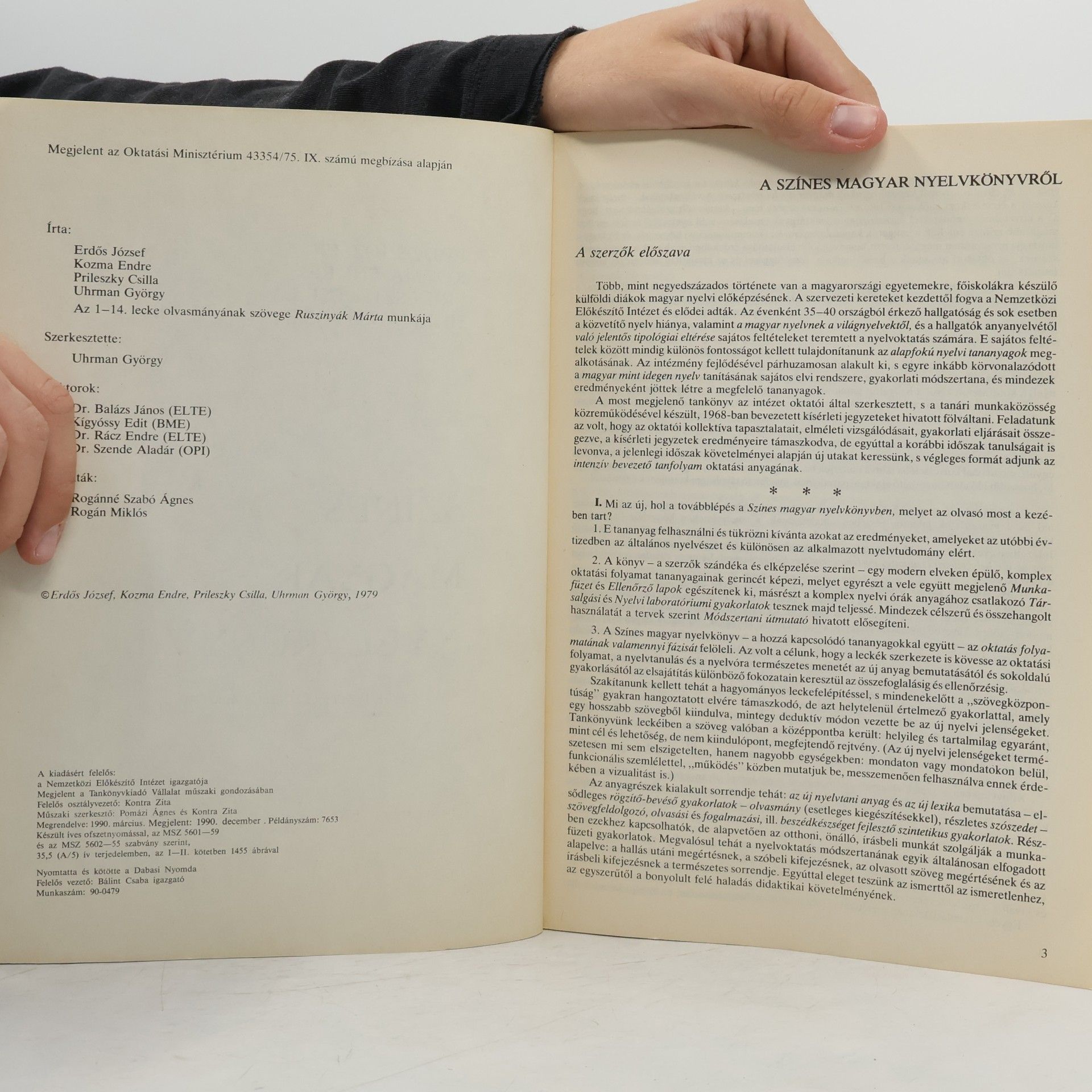 Various authors Színes magyar nyelvkönyv I.
