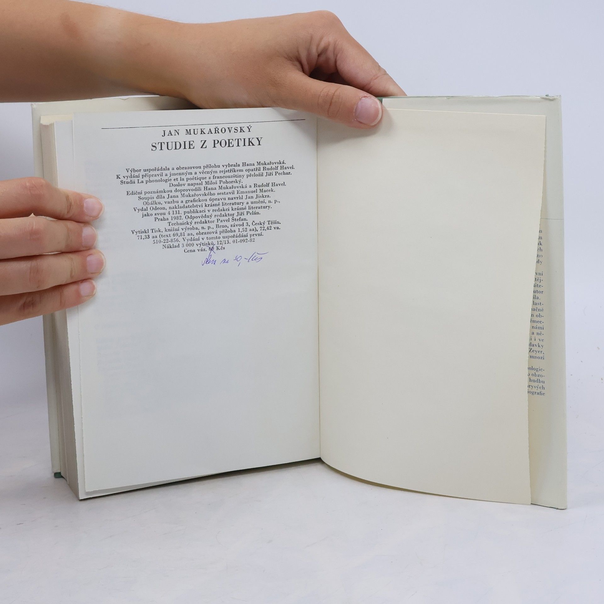 Jan Mukařovský Studie z poetiky