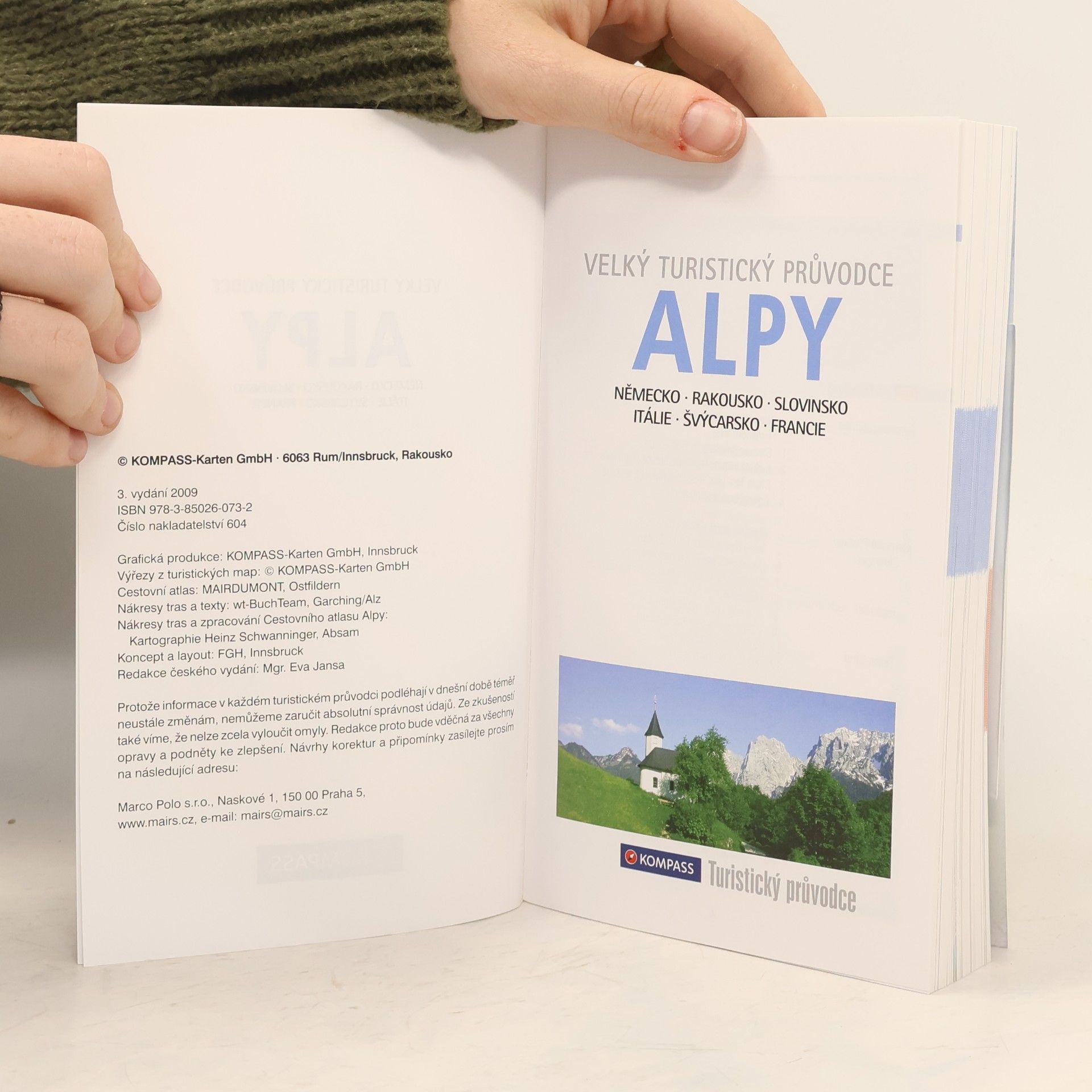 Eva Jansa Velký turistický průvodce. Alpy