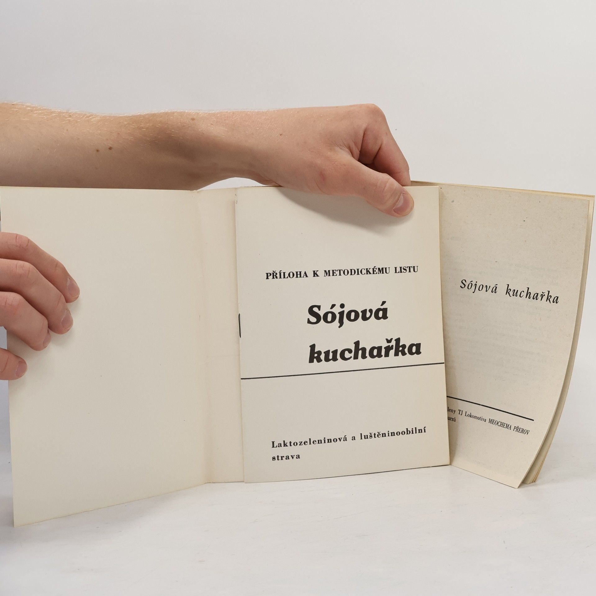 Various authors Metodický list Sójová kuchařka