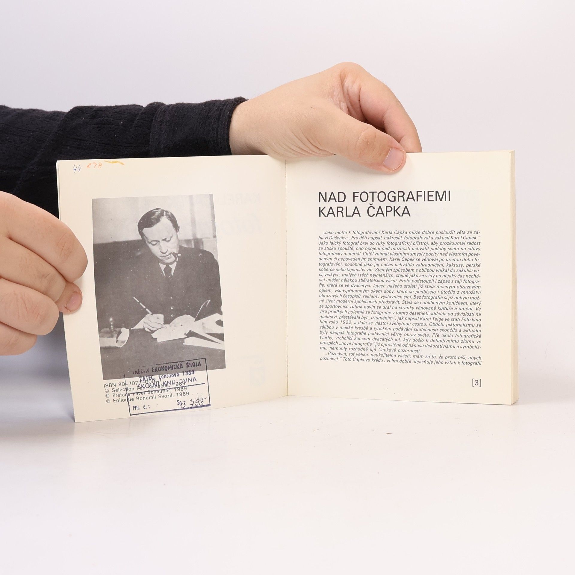 Petr Koháček Karel Čapek fotografuje...