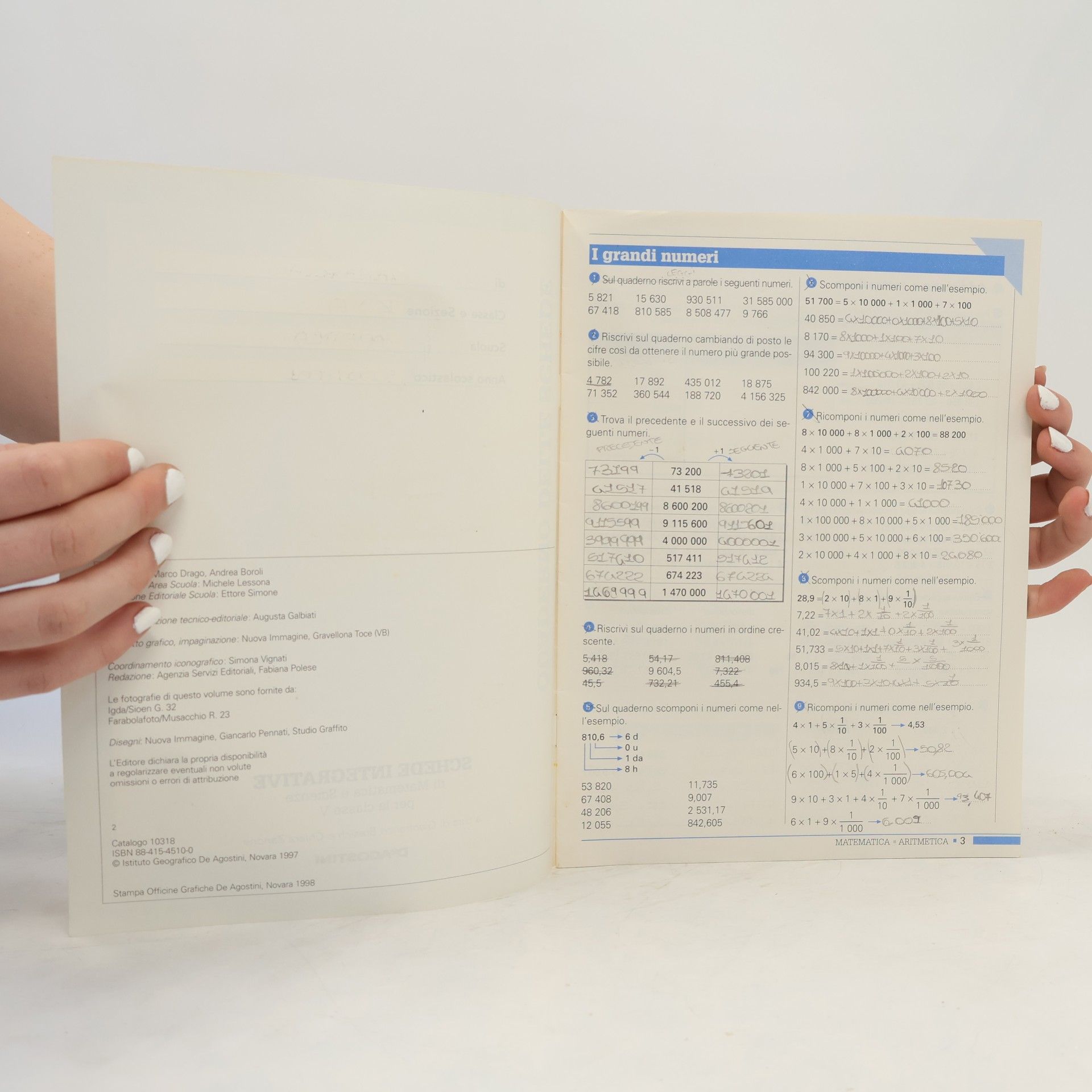 Autores varios Quaderno delle schede