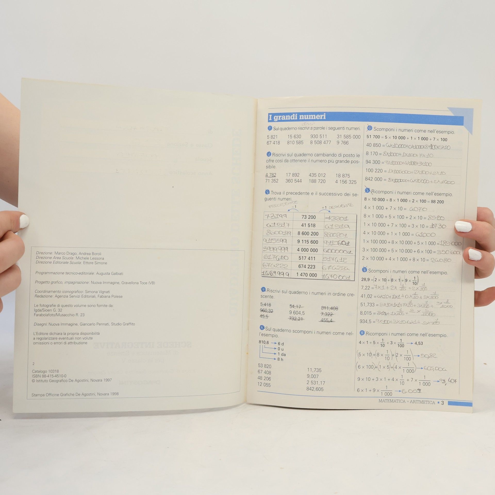 Autores varios Quaderno delle schede
