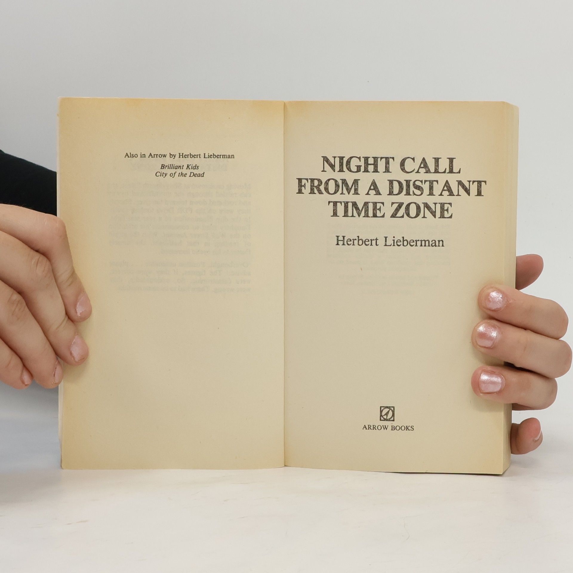 Herbert Lieberman Night Call from a Distant Time Zone