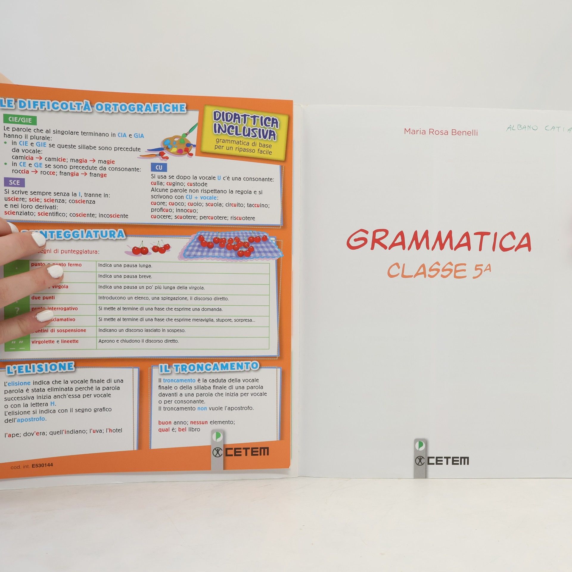 Maria Rosa Benelli  Grammatica 5