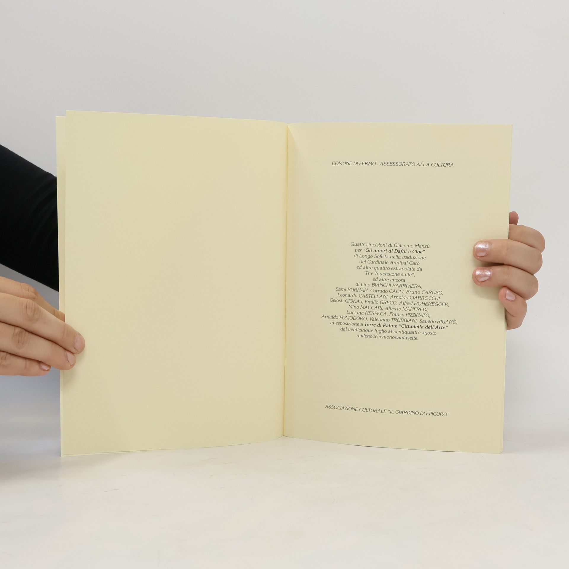 Autores varios Manzú per Dafni e Cloe