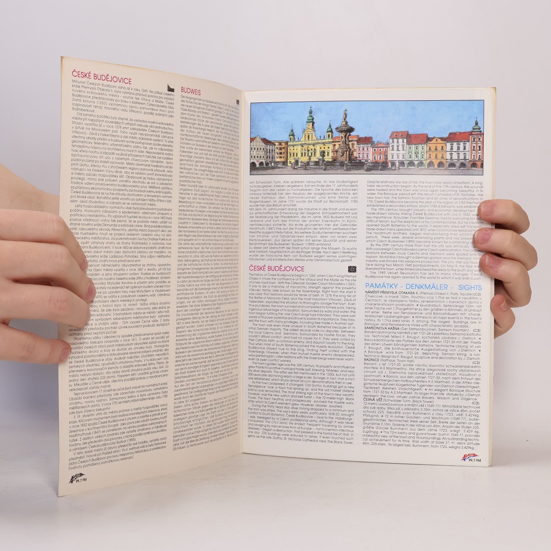 Collectif d'auteurs České Budějovice. Panoramatická mapa. Průvodce městem