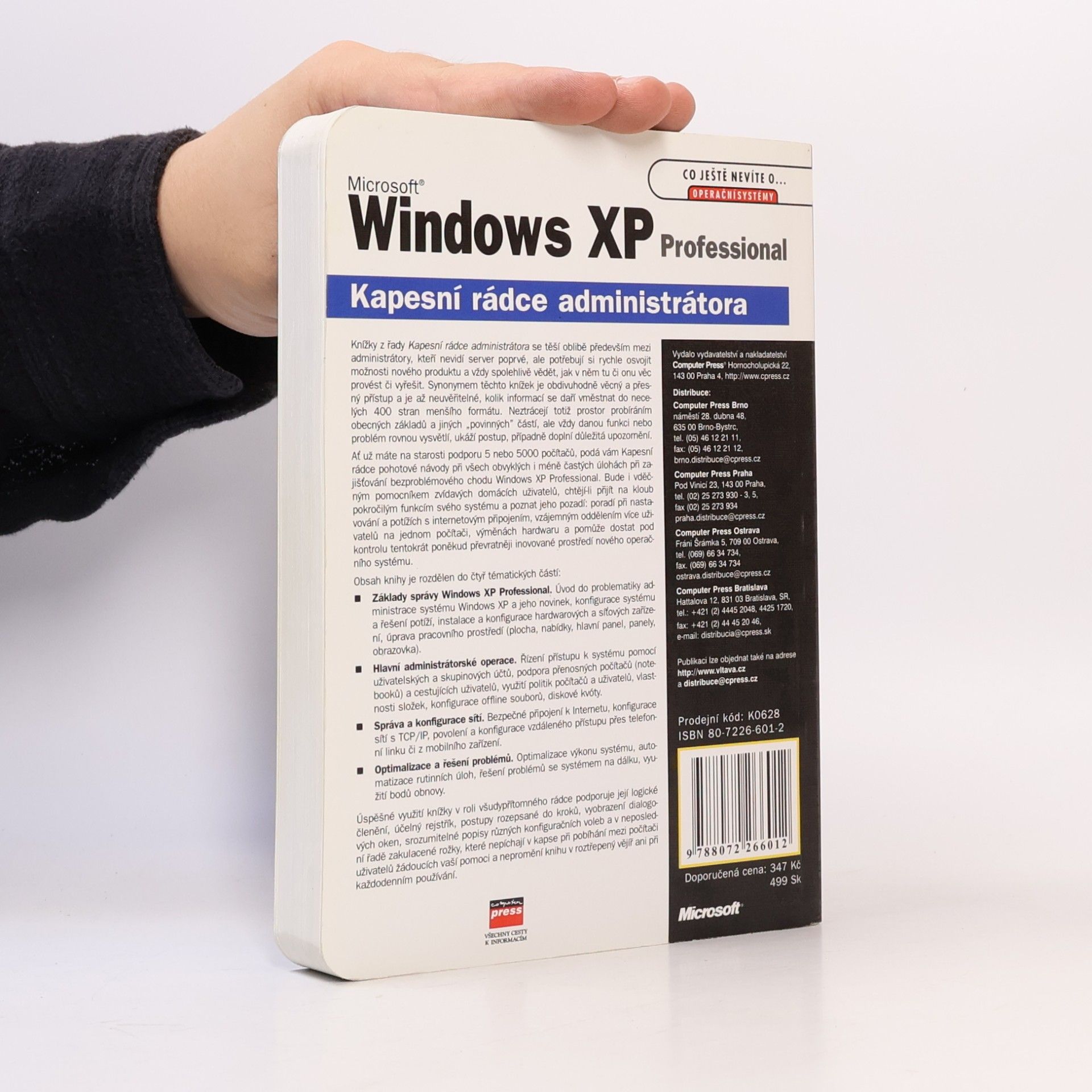 William Robert Stanek Microsoft Windows XP Professional: Kapesní rádce administrátora