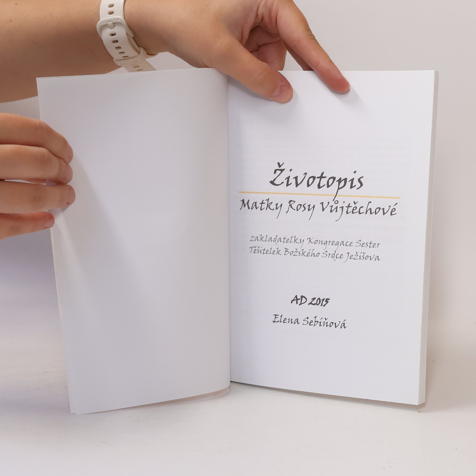 Elena Sebíňová Kříž je mou radostí. Životopis Matky Rosy Vůjtěchové