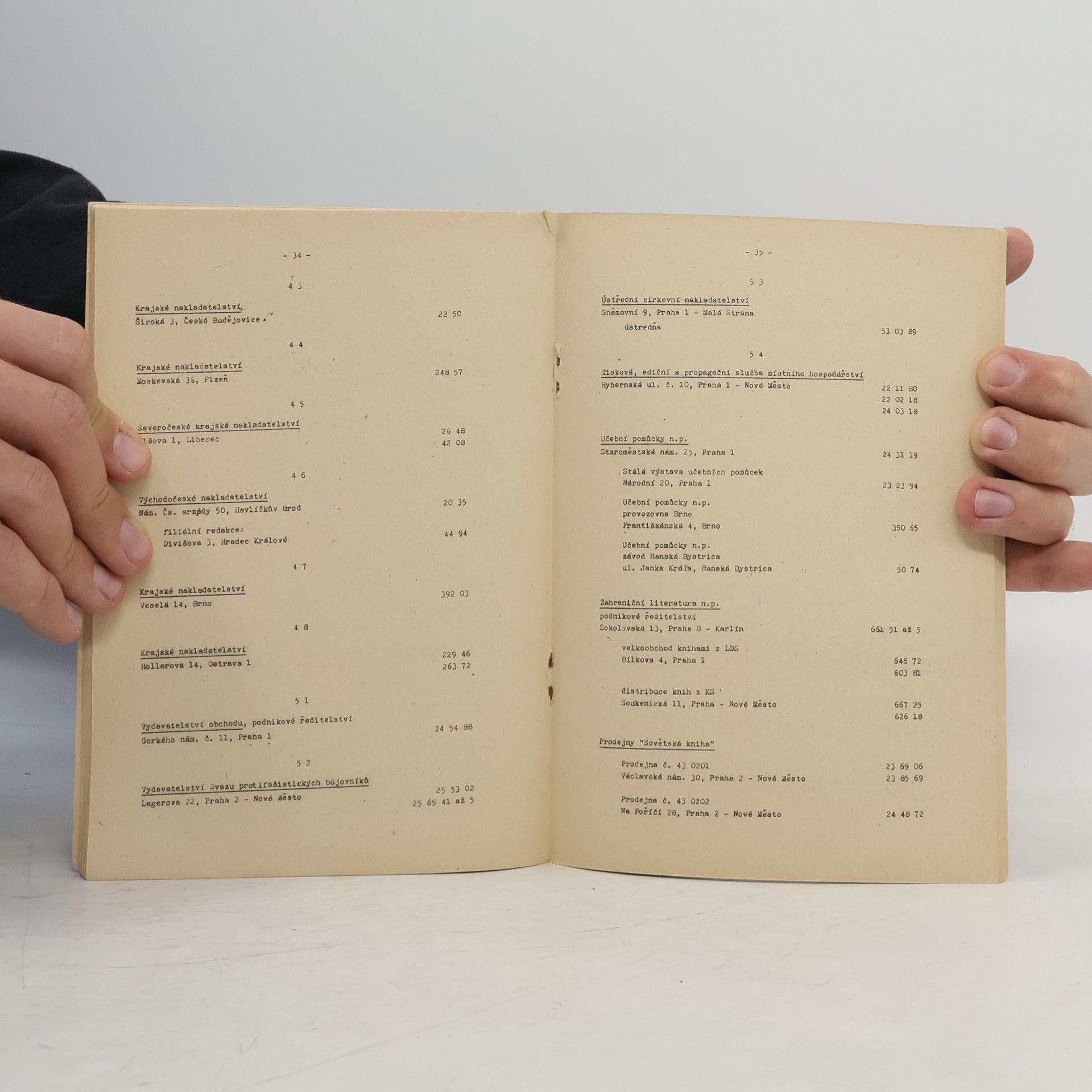 Autorenkollektiv Adresár knižného obchodu a vydavateľstev 1965