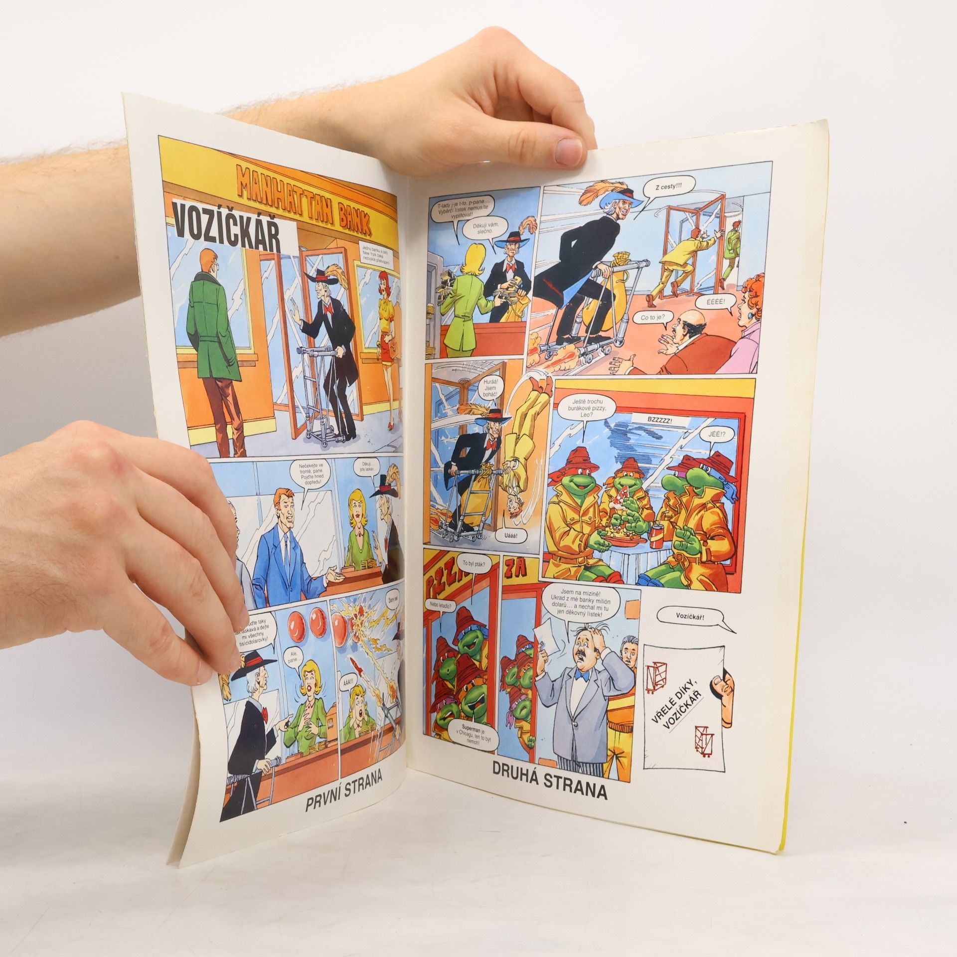 Collectif d'auteurs Teenage Mutant Hero Turtles. Plakátový comics. 2, Vozíčkář