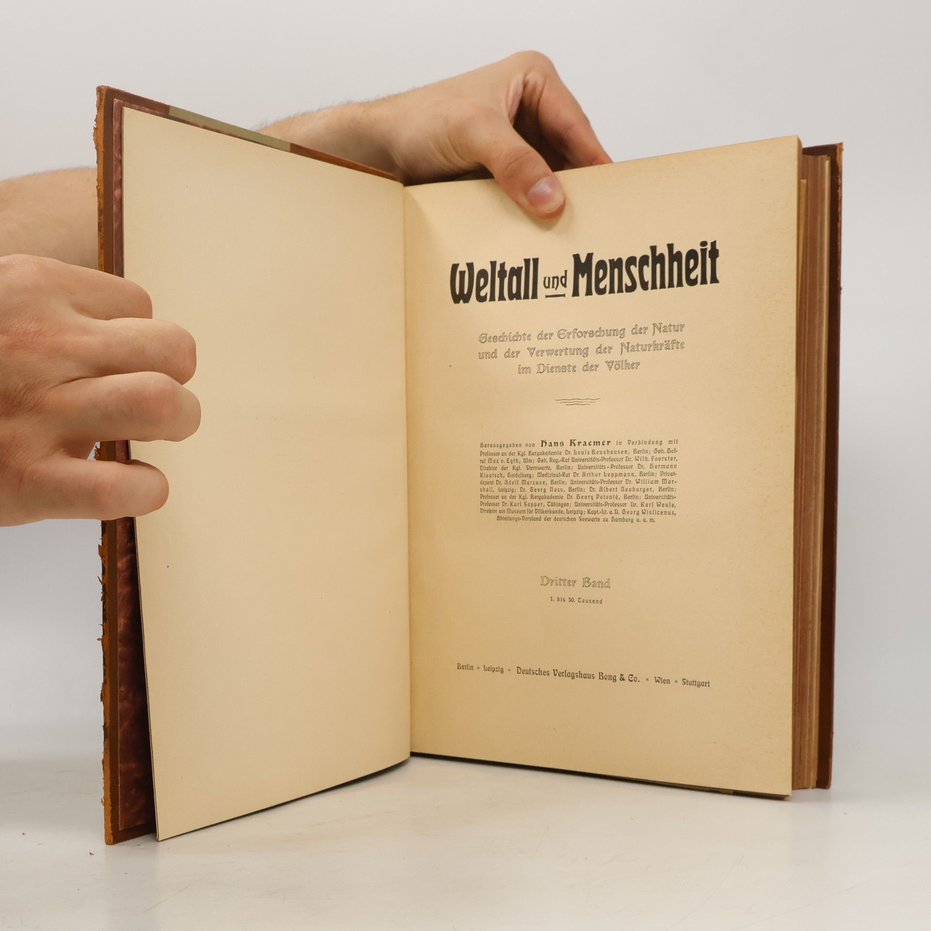 Hans Kraemer Weltall und Menschheit III