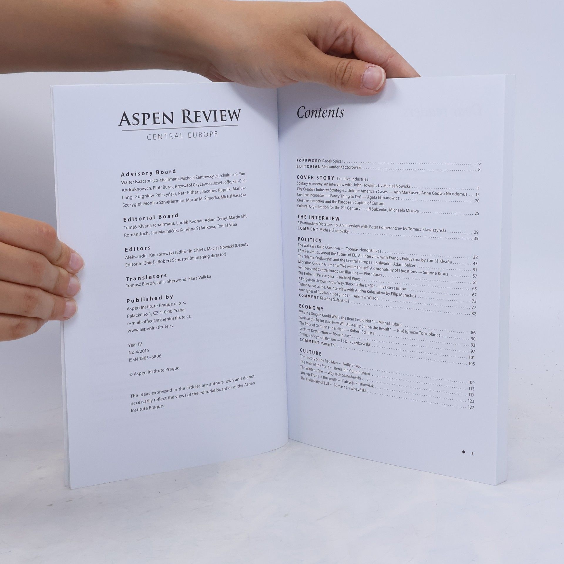 Autorenkollektiv Aspen Review Central Europe 4/2015