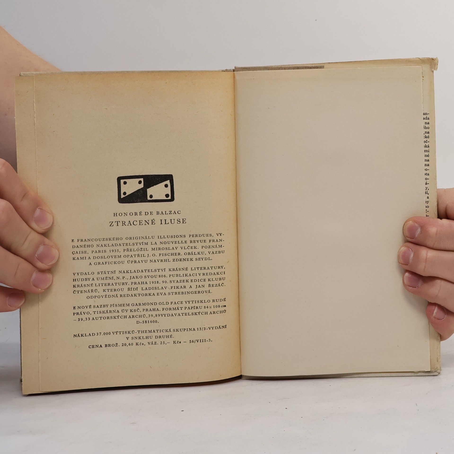 Honoré de Balzac Ztracené iluse