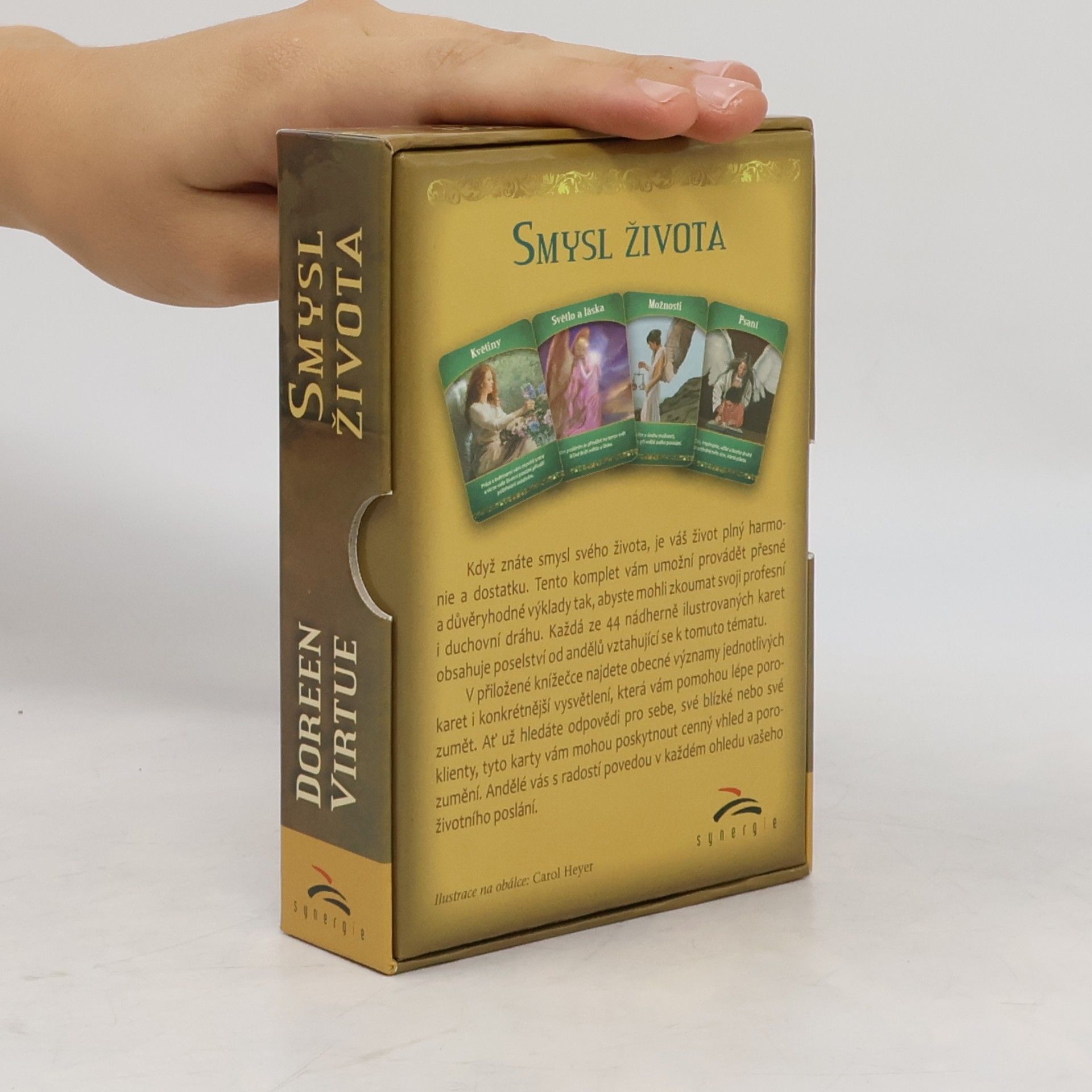 Doreen Virtue Smysl života. Vykládací karty (kniha + 44 karet)