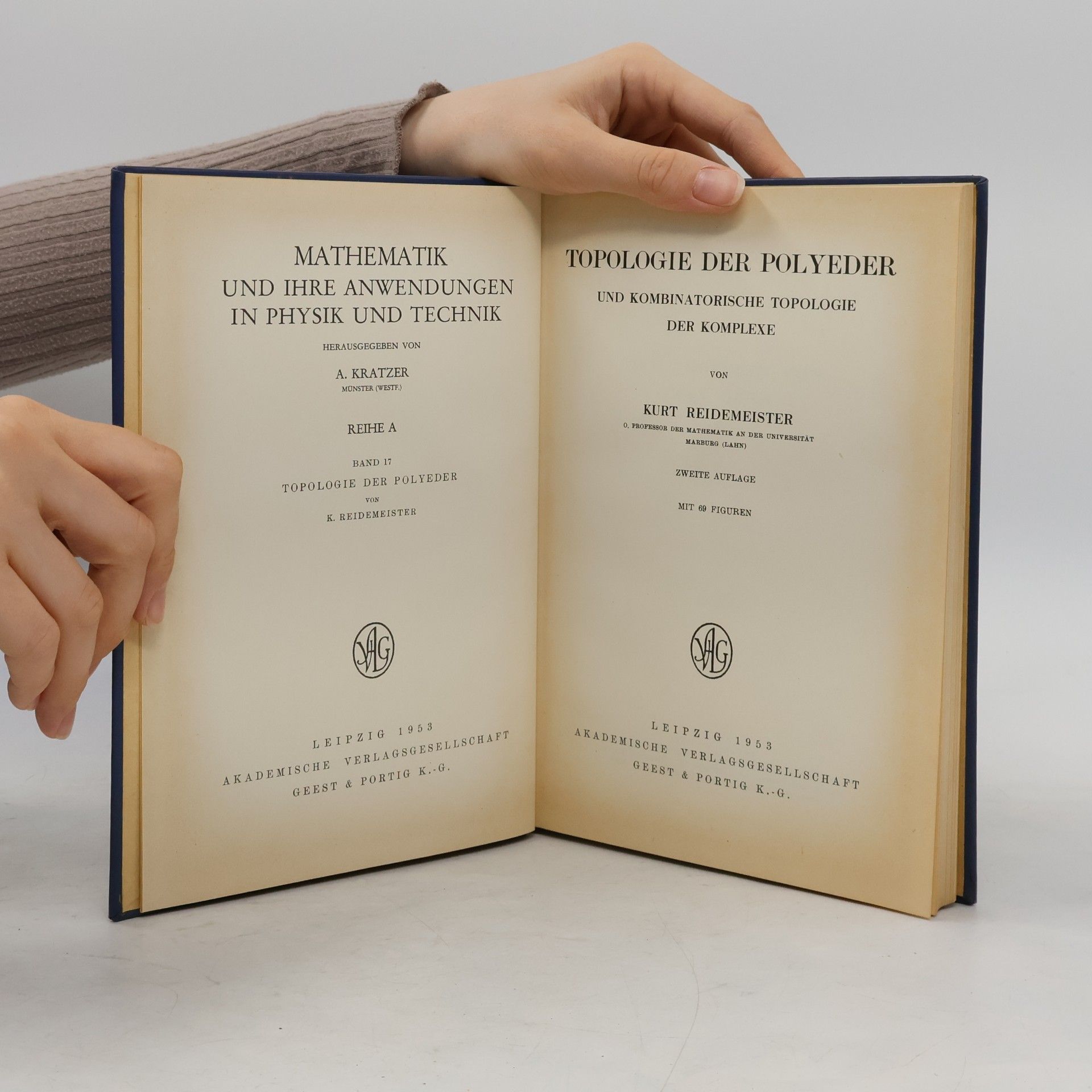 Kurt Reidemeister Topologie der Polyeder und kombinatorische Topologie der Komplexe
