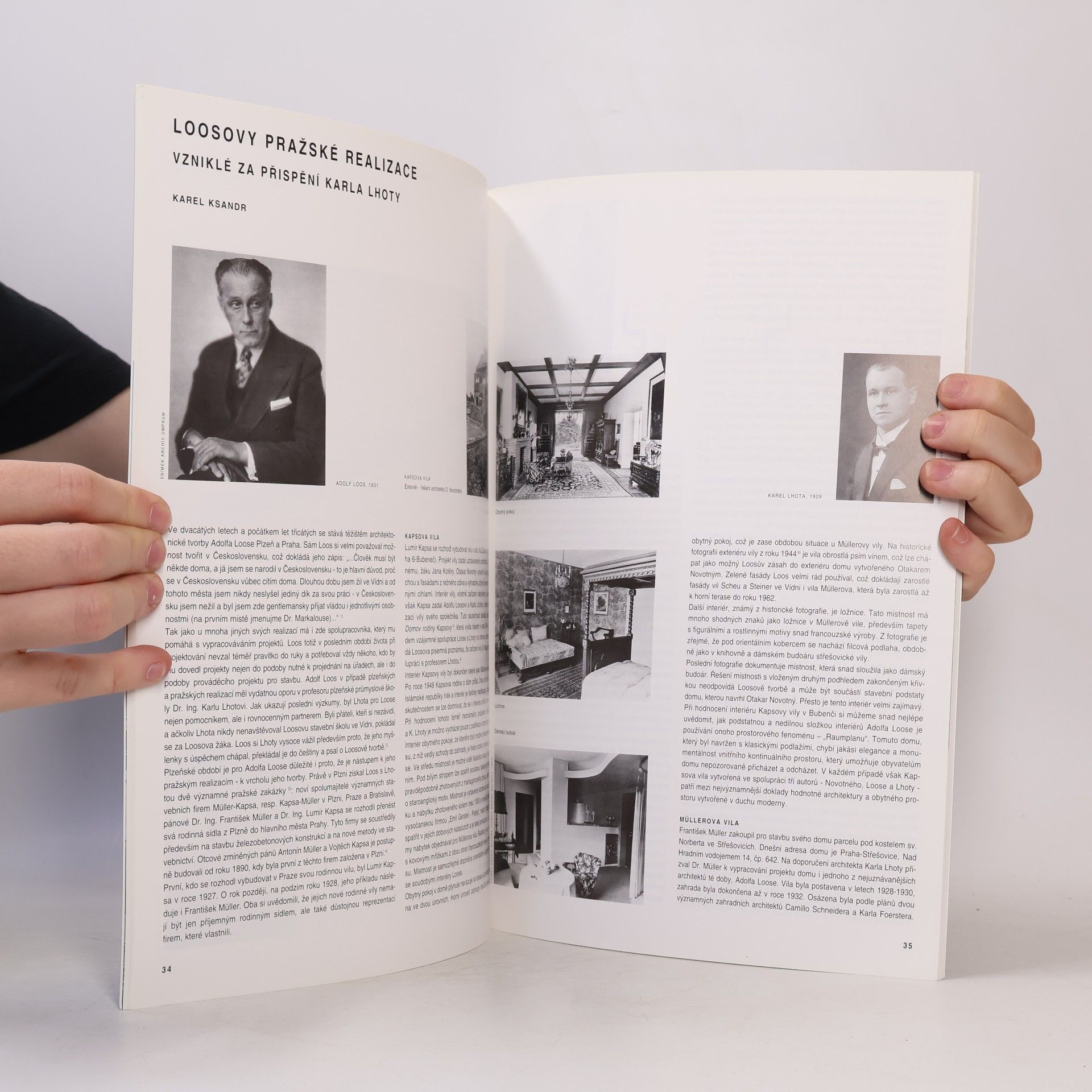 Václav Girsa Adolf Loos a rekonstrukce Müllerovy vily v Praze