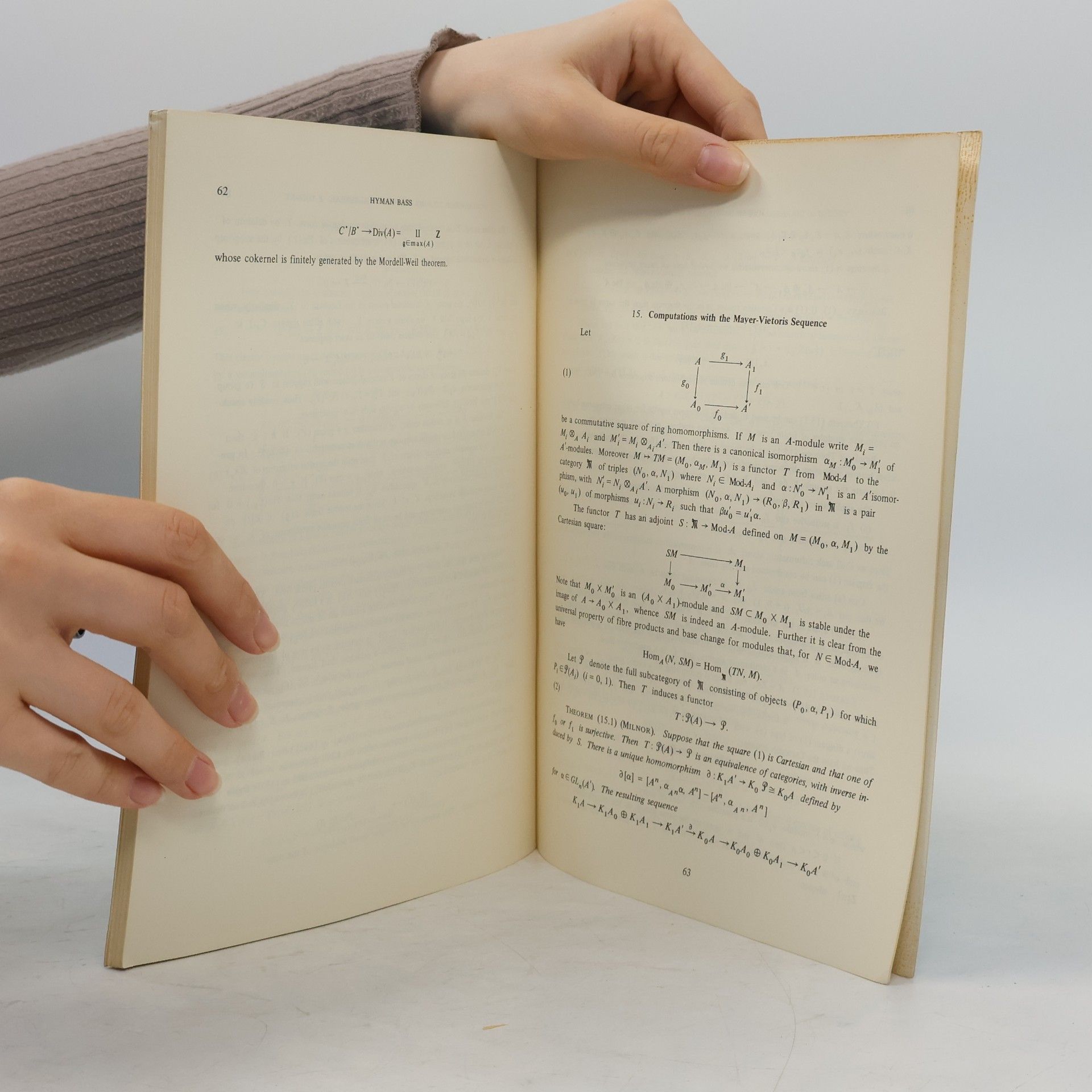 Hyman Bass  Introduction to some methods of algebraic K-theory