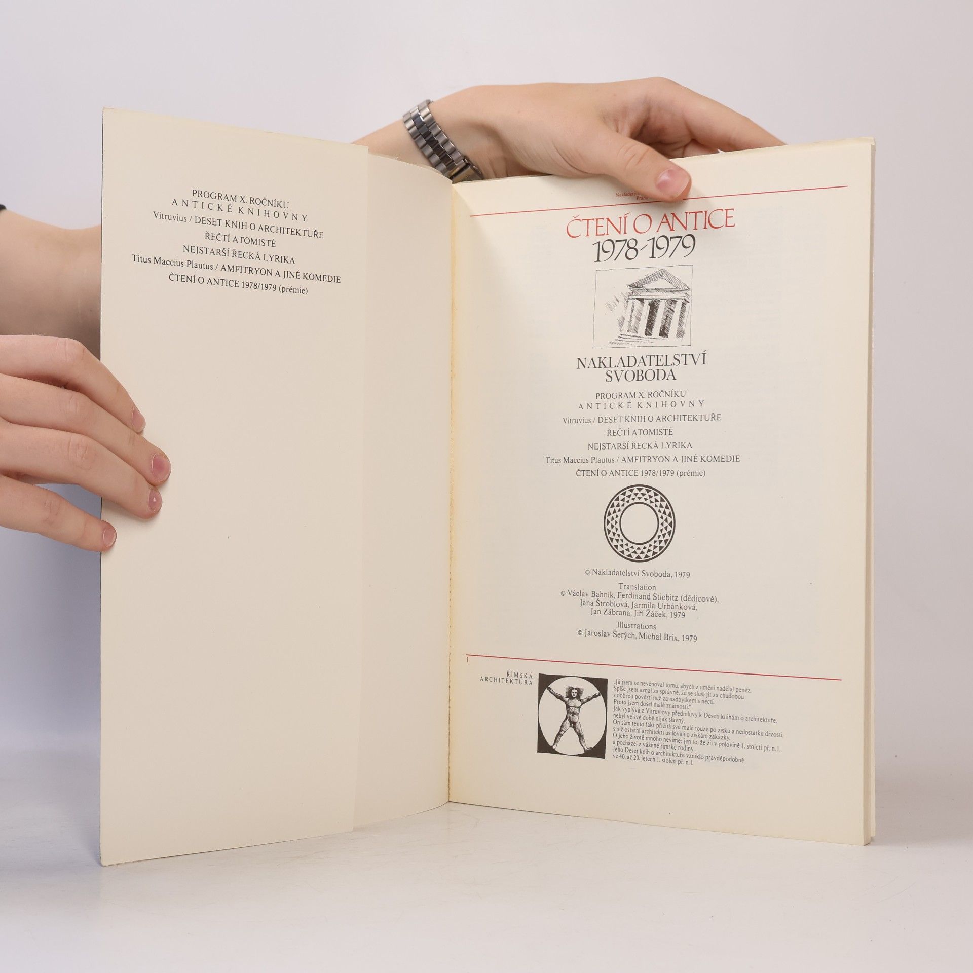 Collectif d'auteurs Čtení o antice 1978-1979