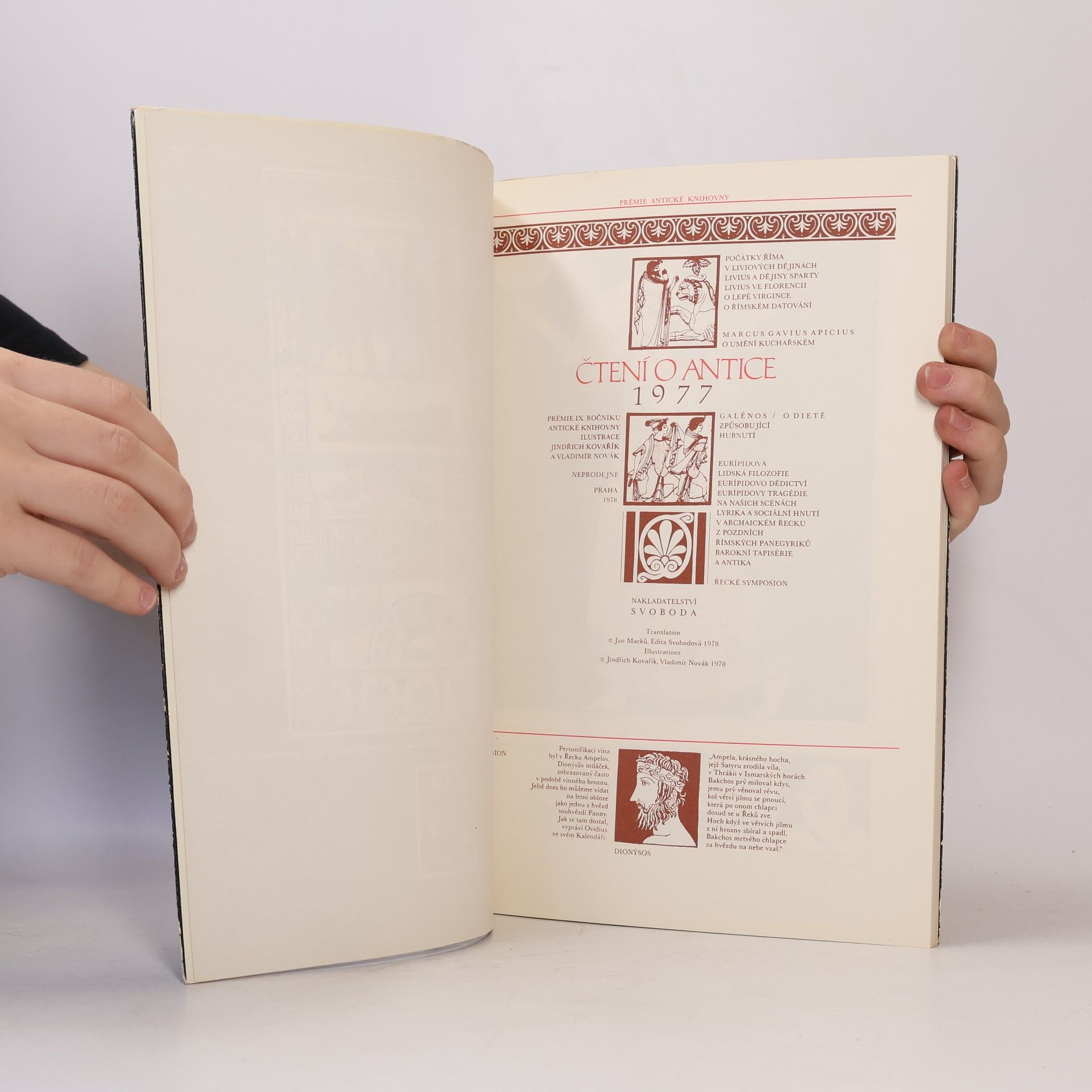 Auteurscollectief Čtení o antice 1977