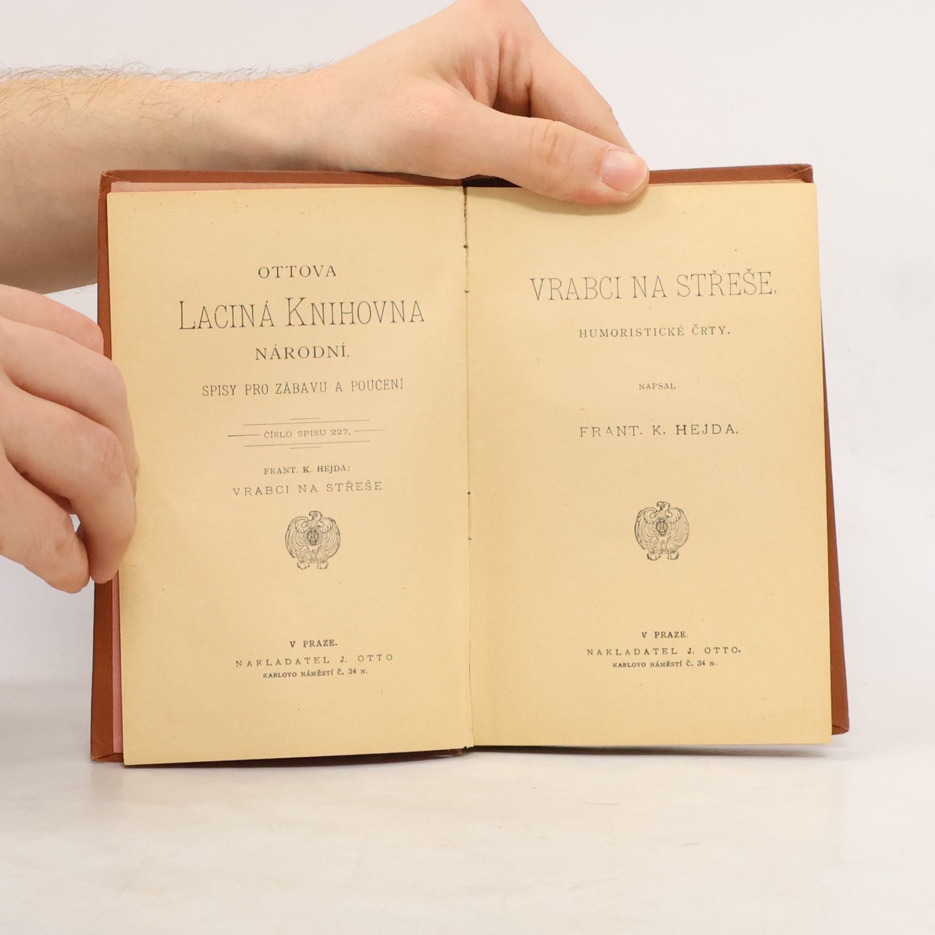 František Karel Hejda Vrabci na střeše