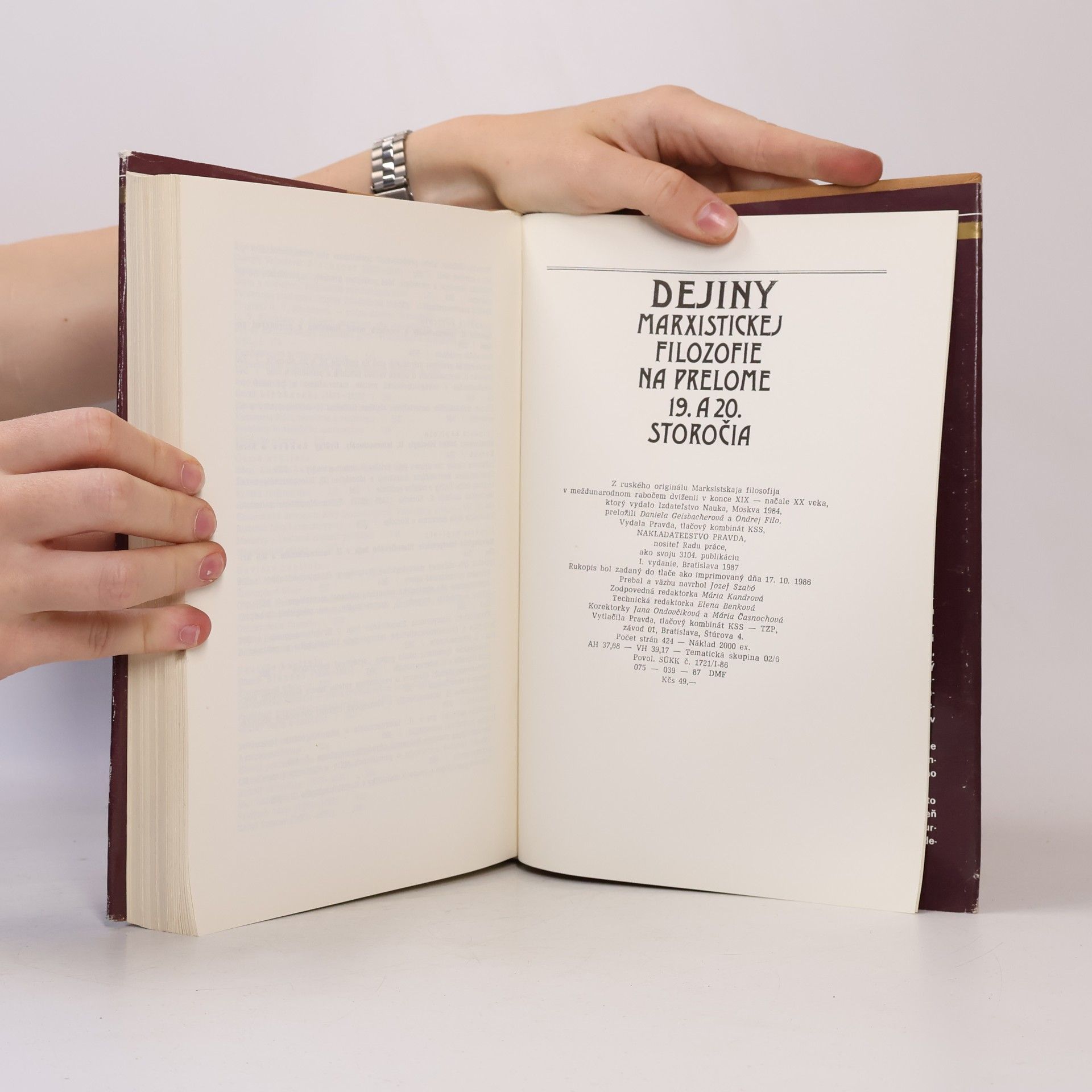 Autorenkollektiv Dejiny marxistickej filozofie na prelome 19. a 20. storočia