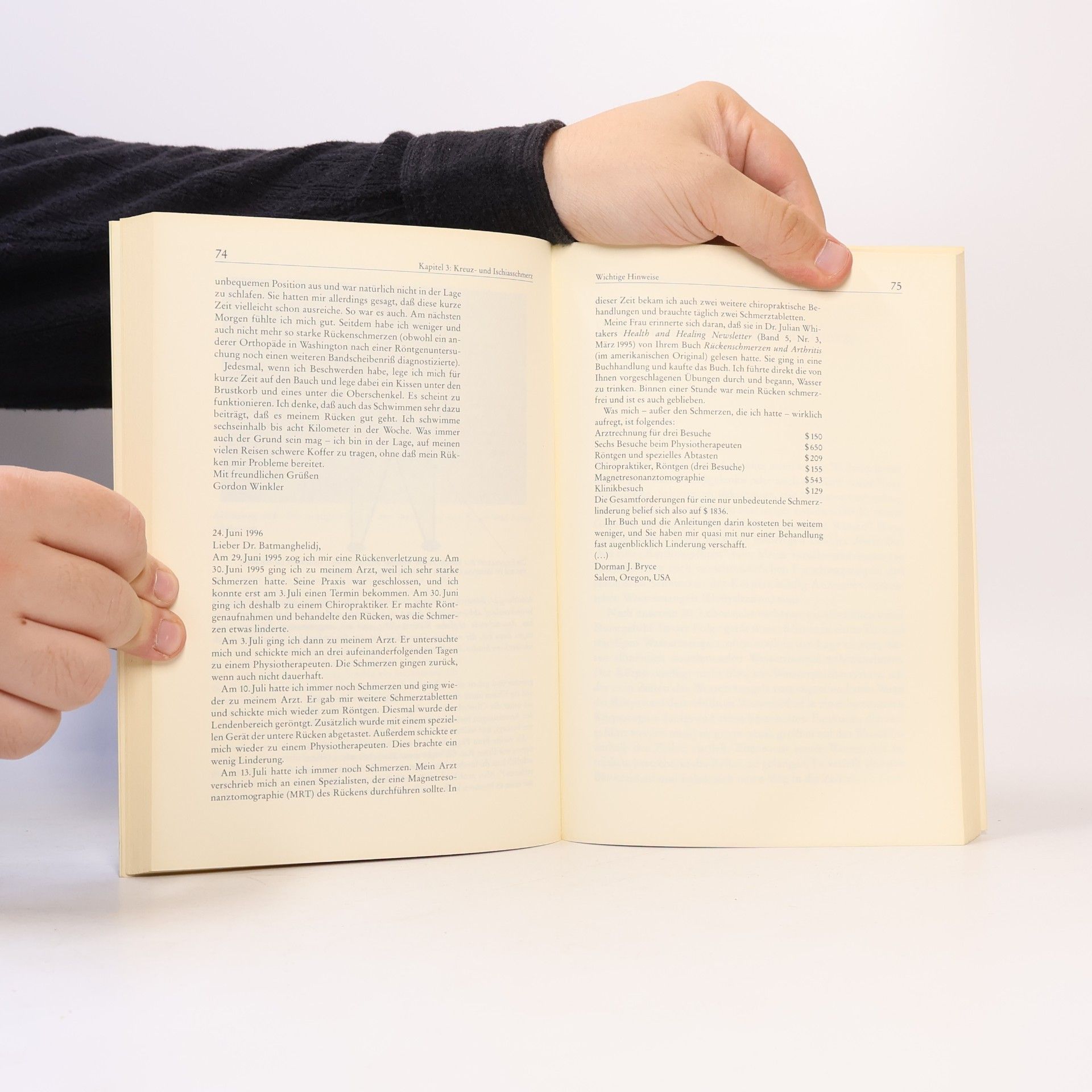 F. Batmanghelidj Rückenschmerzen und Arthritis