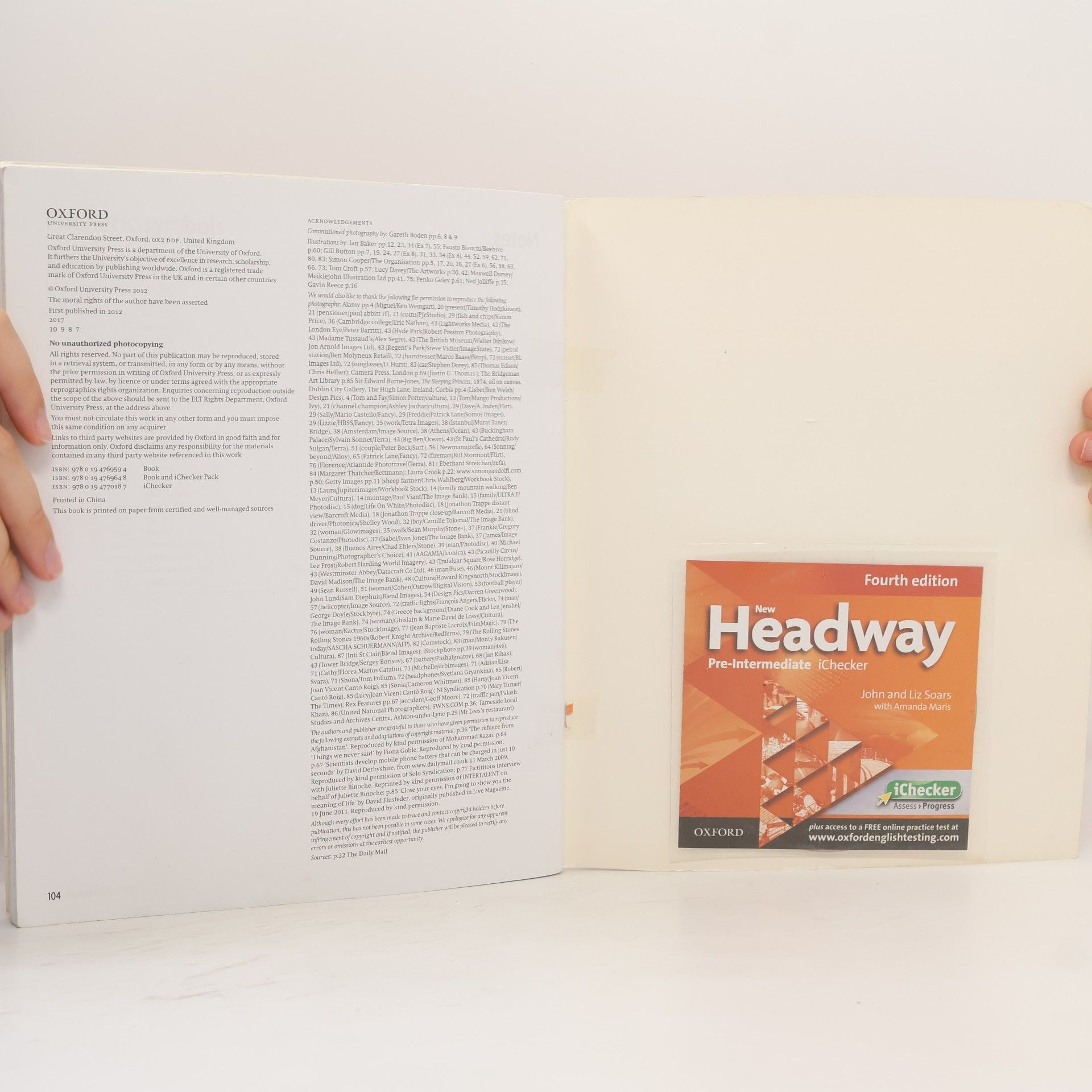 John Soars New Headway. Pre-Intermediate. Workbook with key