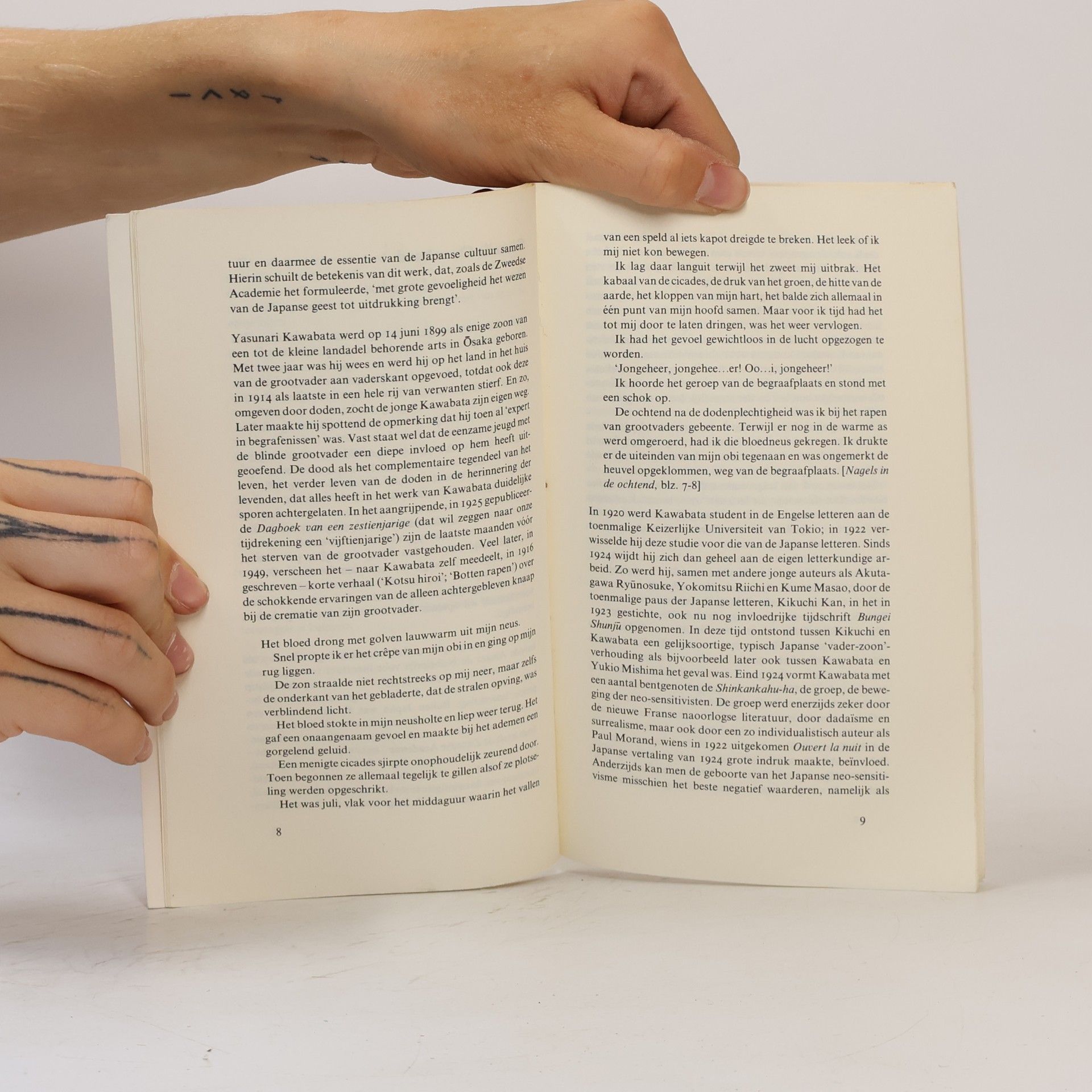 Jasunari Kawabata Informatie Yasunari Kawabata