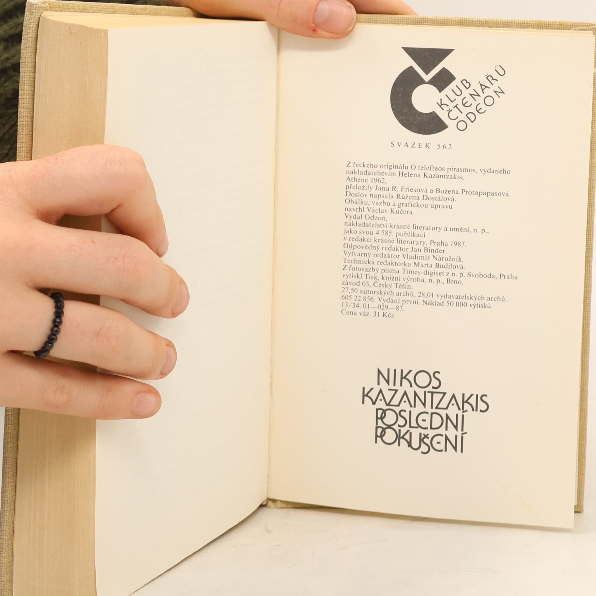 Nikos Kazantzakis Poslední pokušení