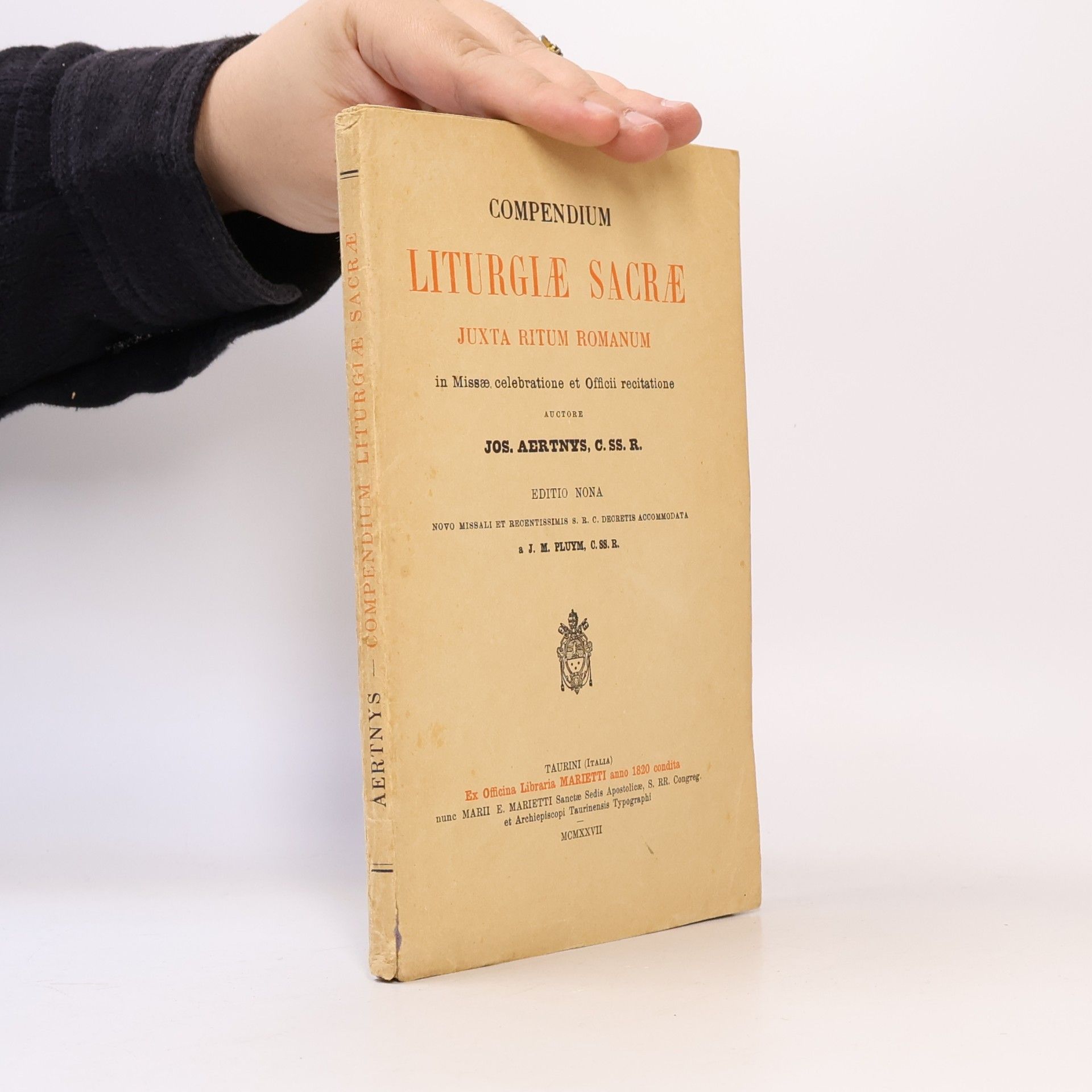 Joseph Aertnys Compendium Liturgiae Sacrae Juxta Ritum Romanum. Editio nona