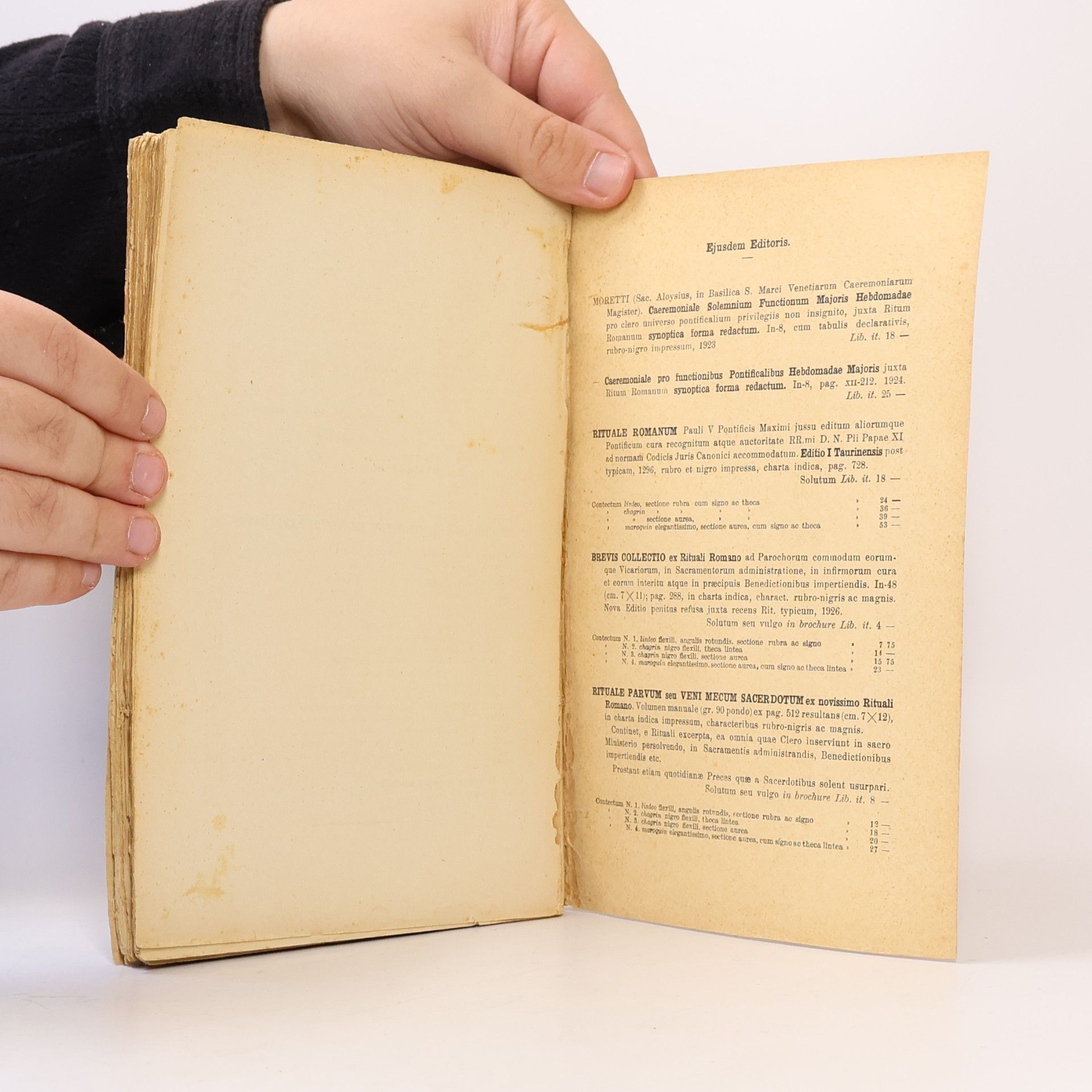 Joseph Aertnys Compendium Liturgiae Sacrae Juxta Ritum Romanum. Editio nona